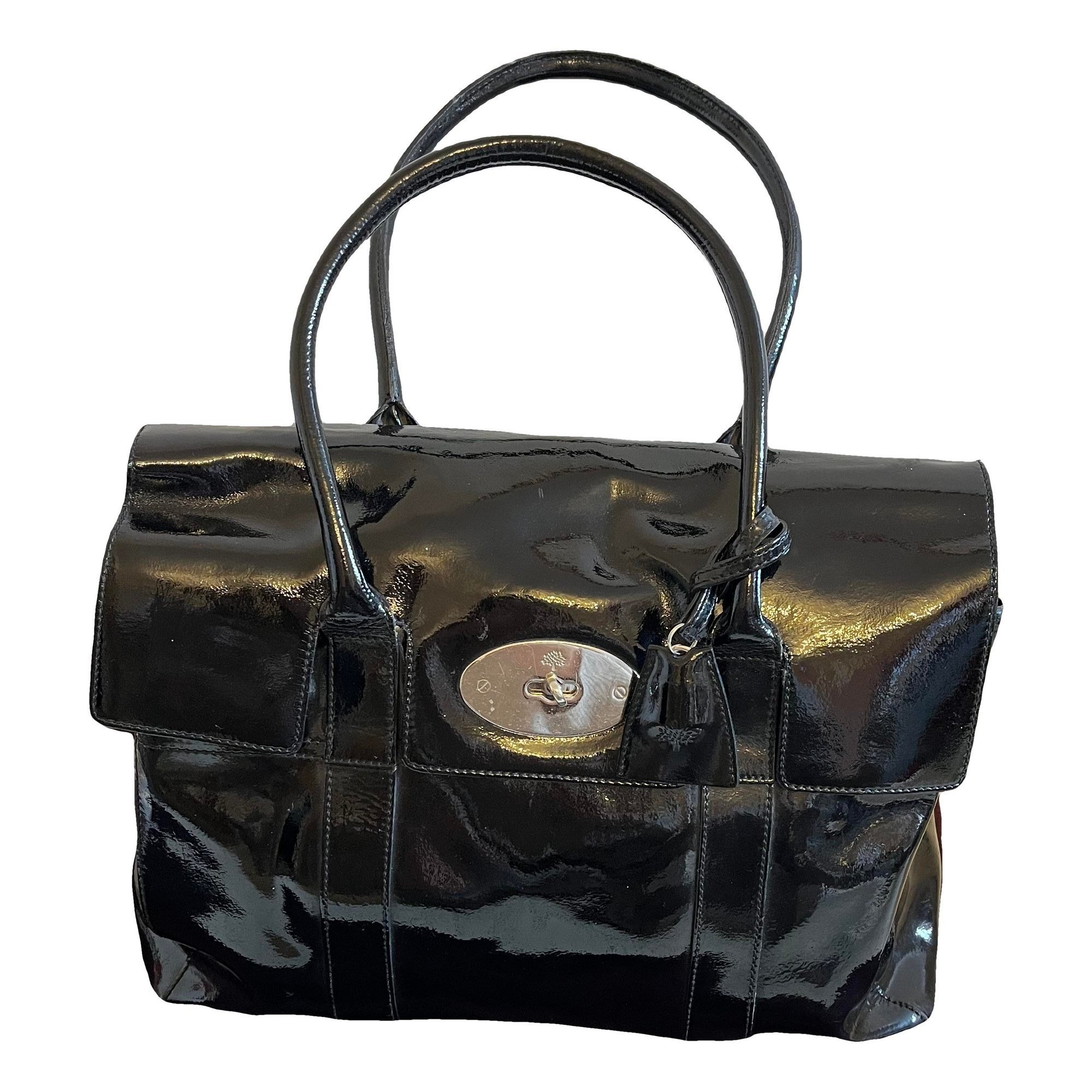 Mulberry Bayswater patent leather handbag