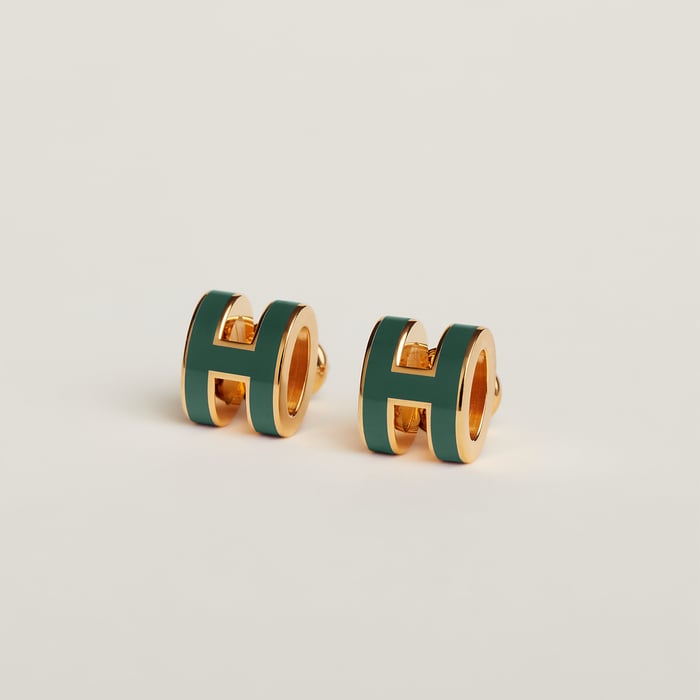 Vert Cyprès Mini Pop H Earrings