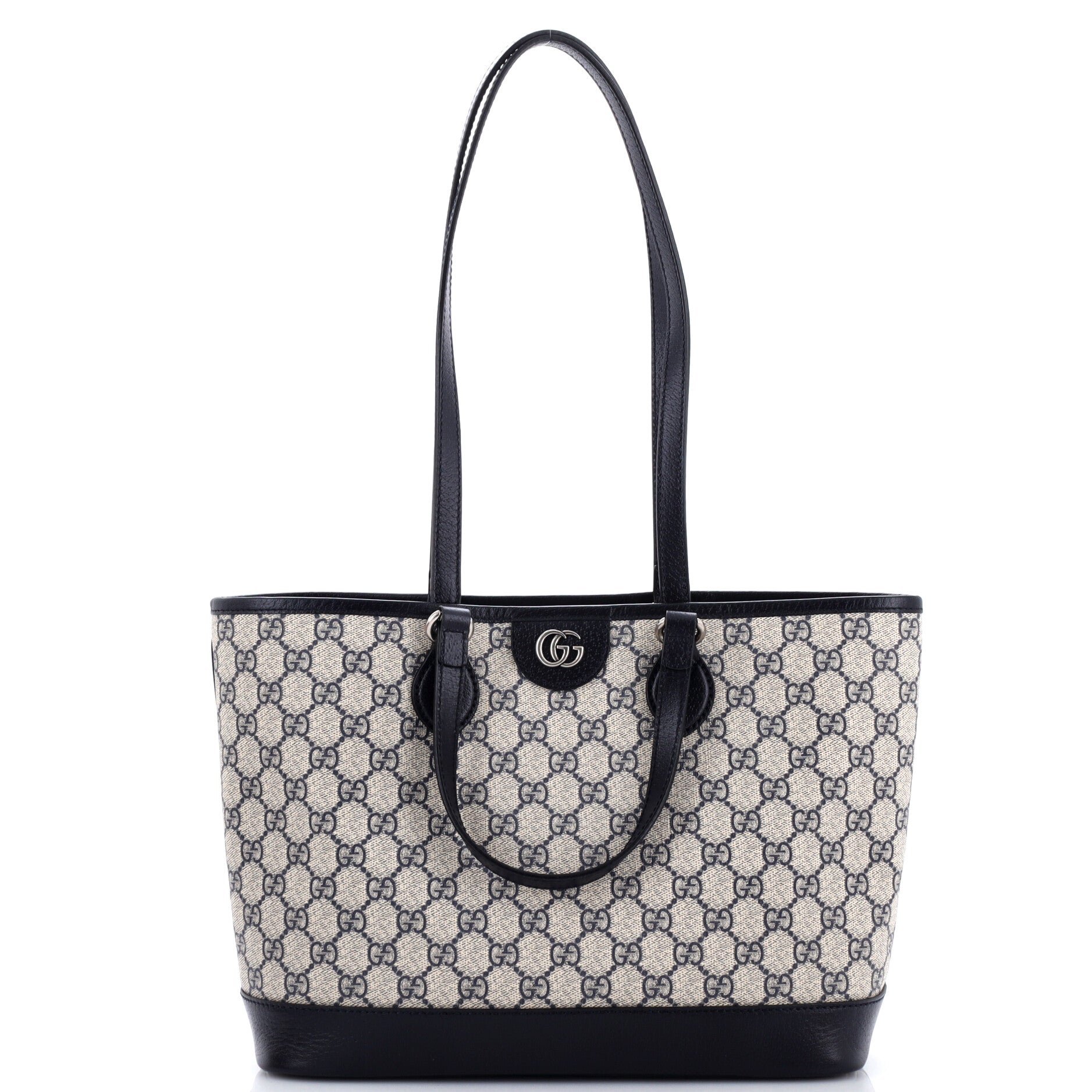 Ophidia Top Handle Shopping Tote GG Coated Canvas and Leather Small