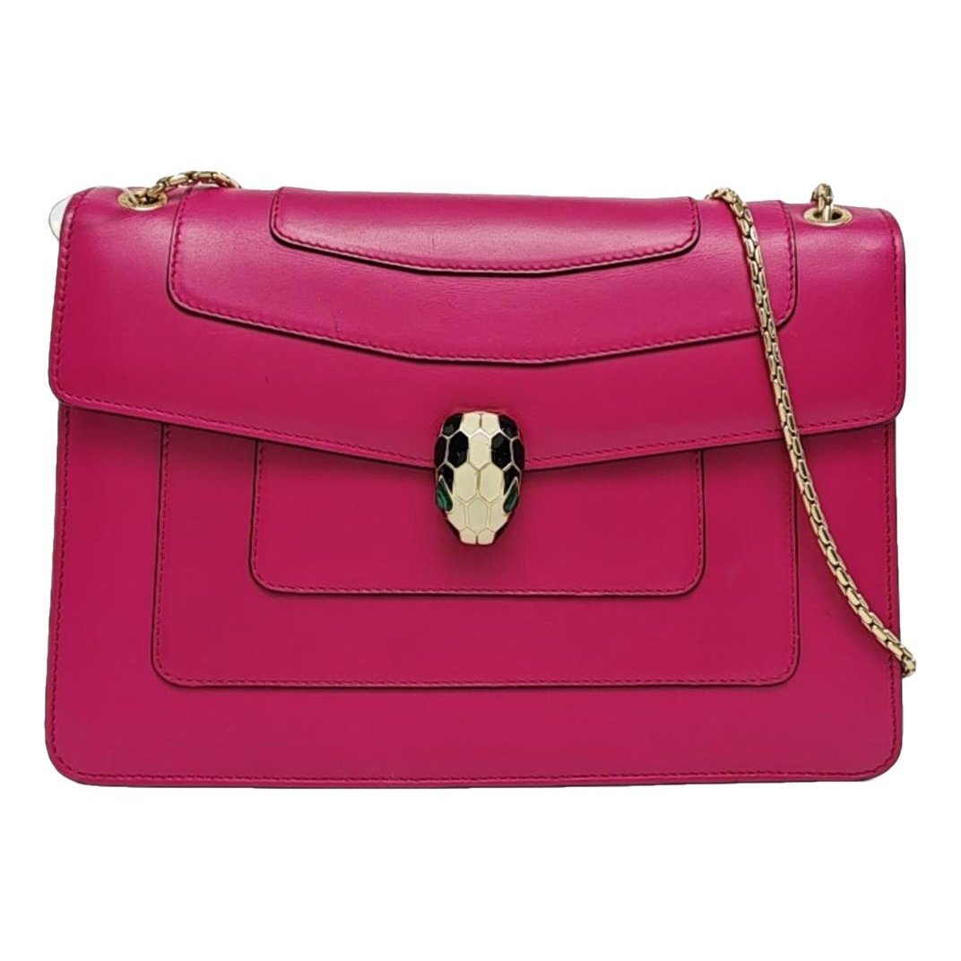 Serpenti leather handbag