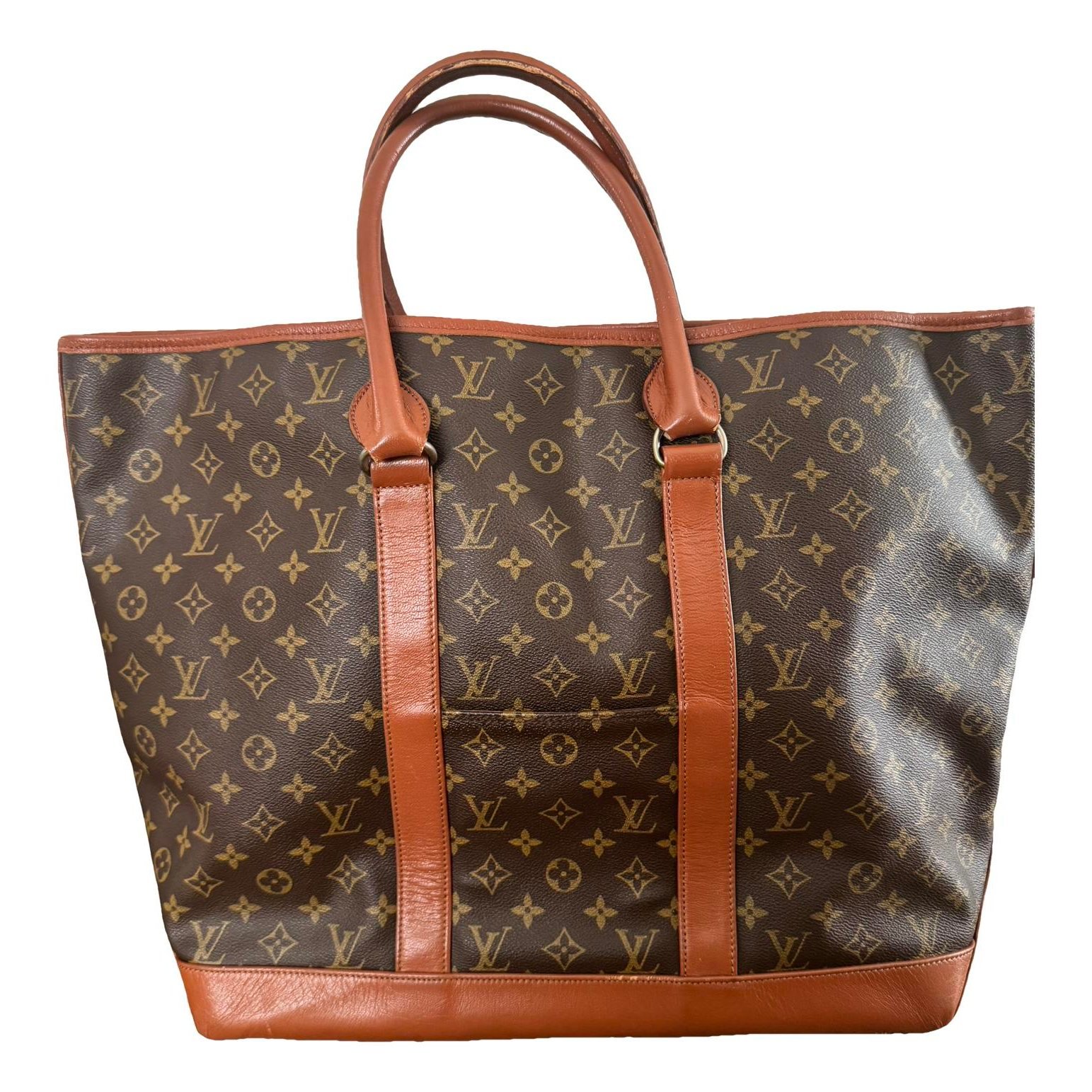 Leather travel bag
