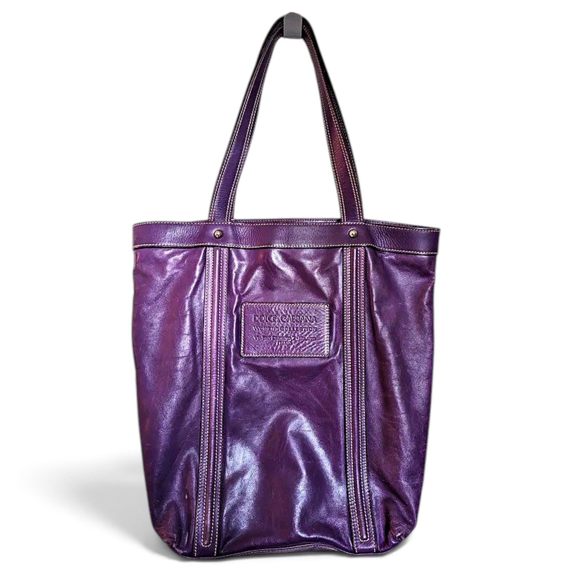 Leather tote