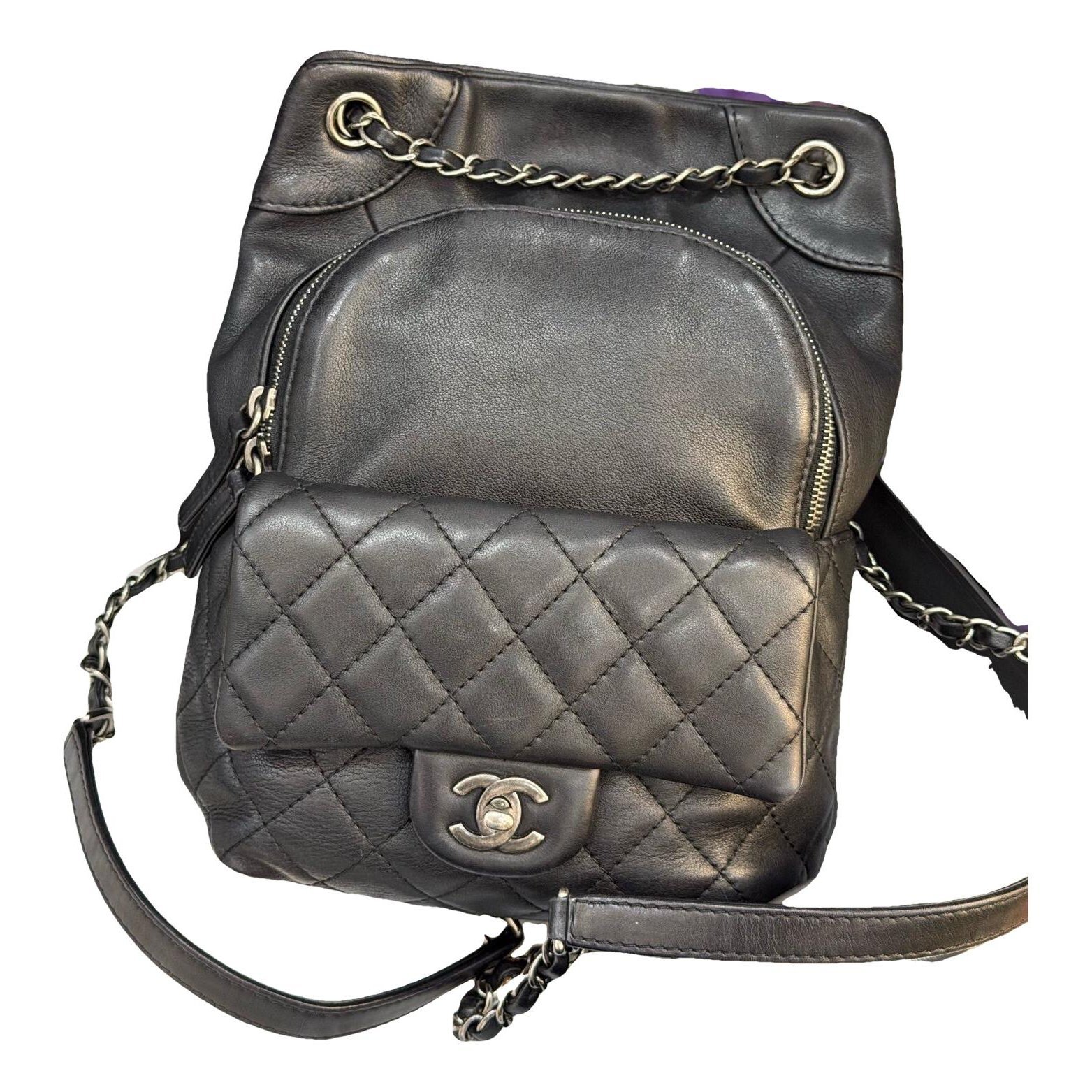 Leather backpack