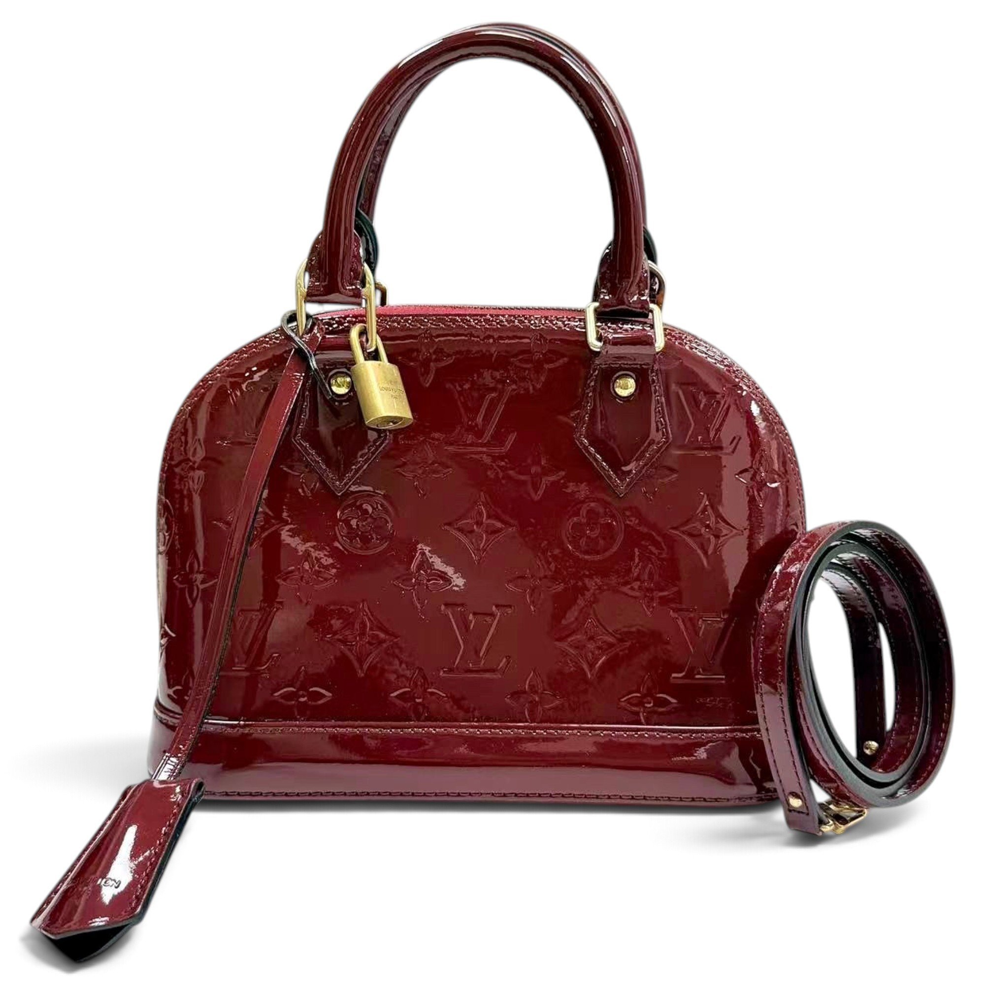 Alma BB patent leather handbag