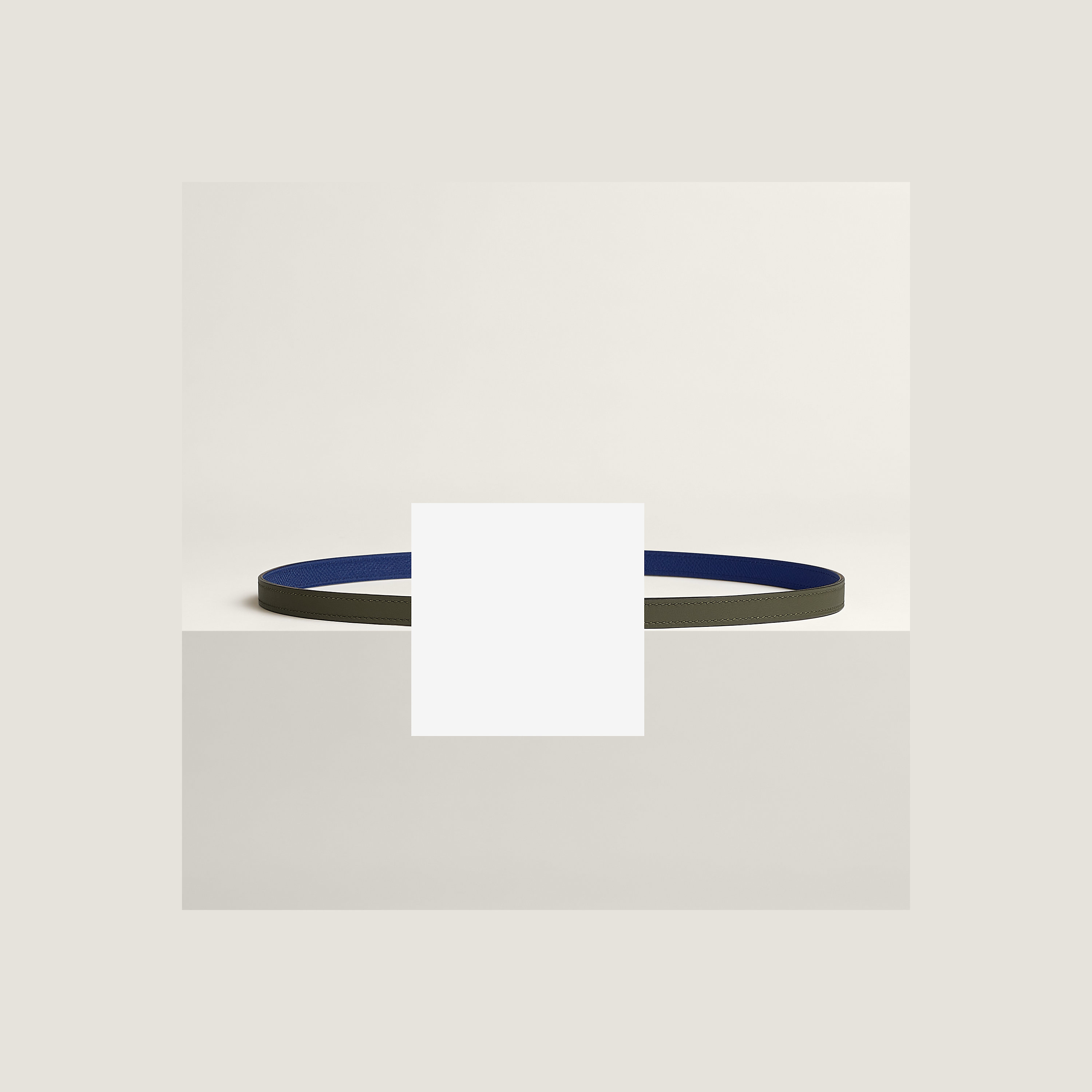 Infini belt buckle & Reversible leather strap 13 mm