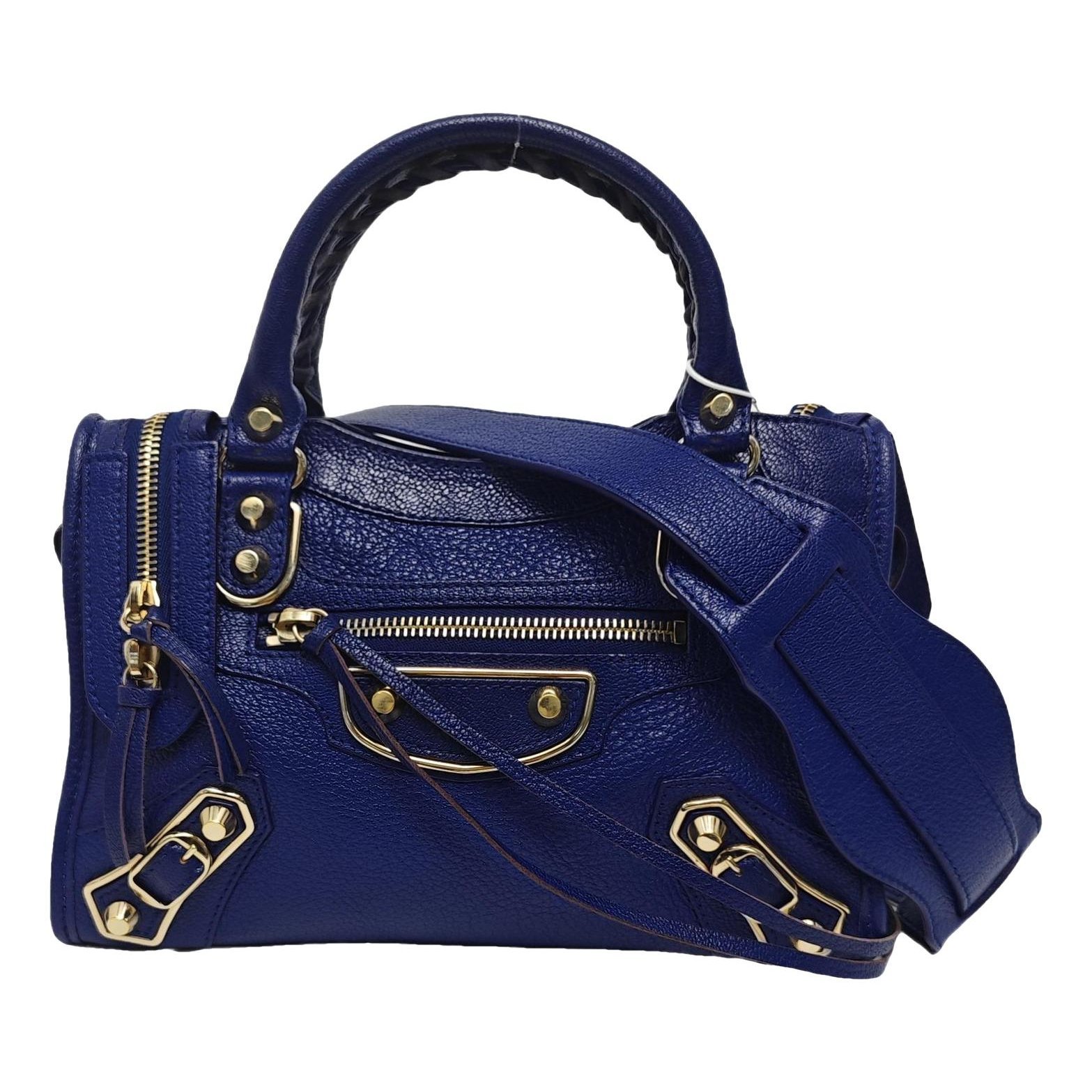 Classic Metalic leather handbag