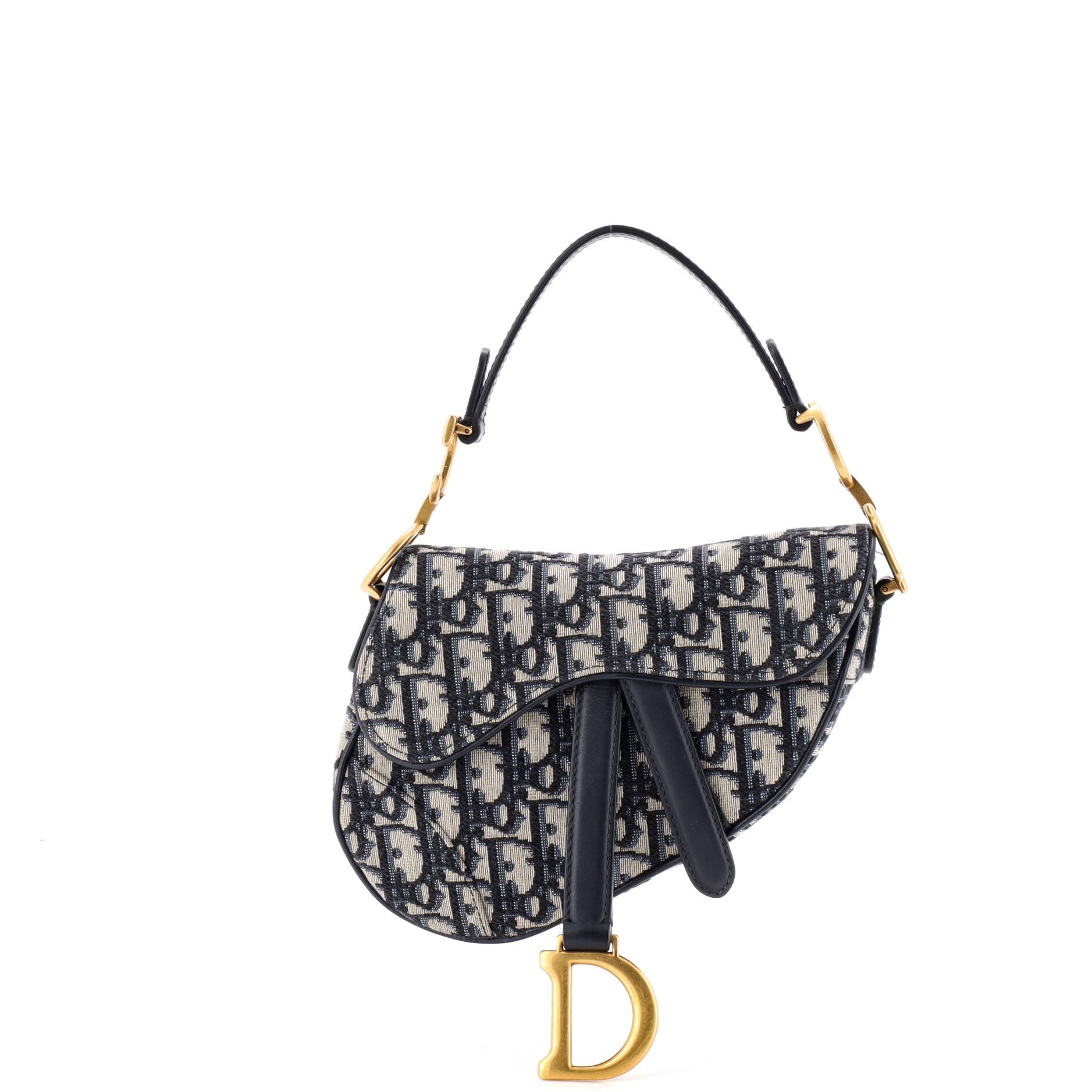 Dior Saddle Handbag Oblique Canvas Mini