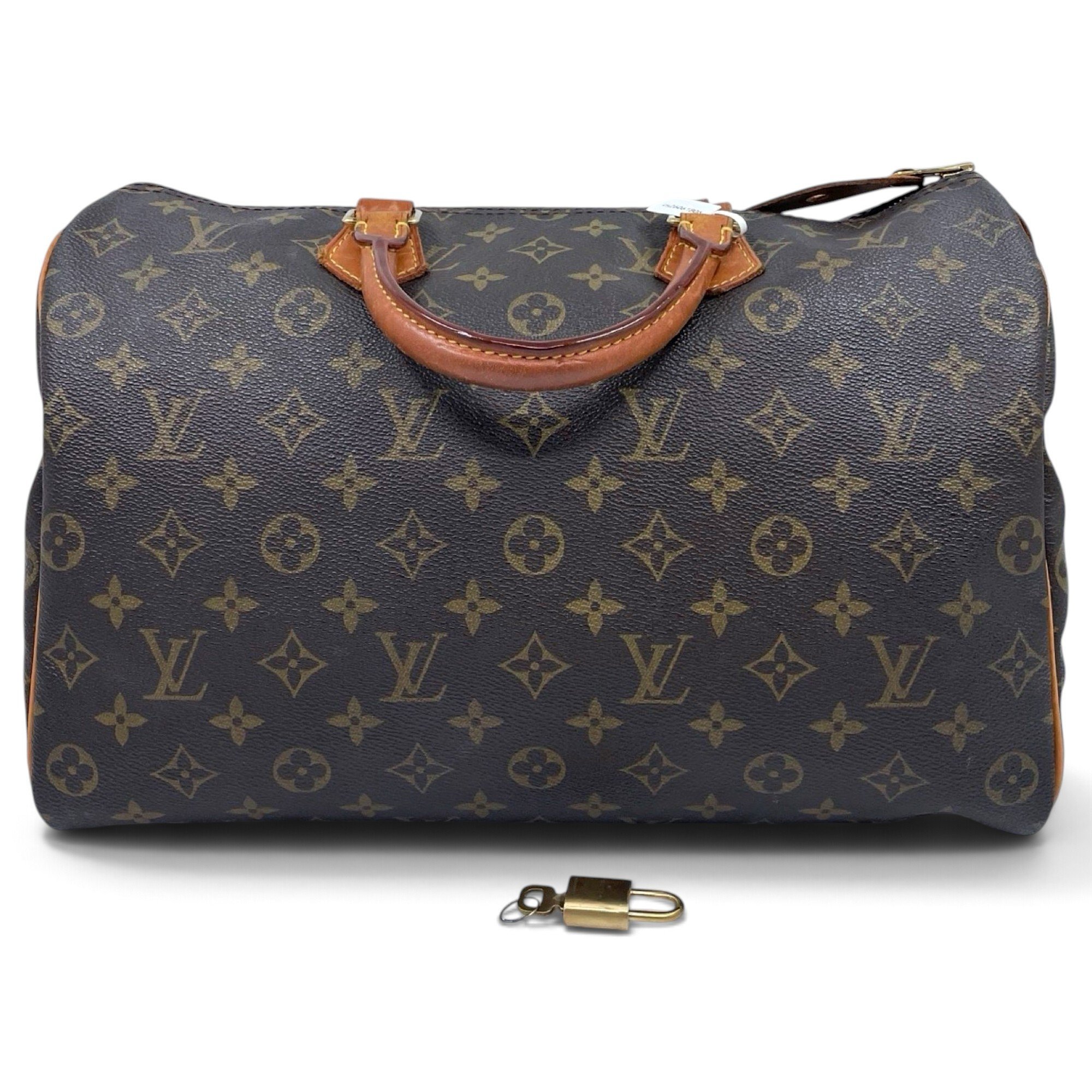 Speedy leather handbag