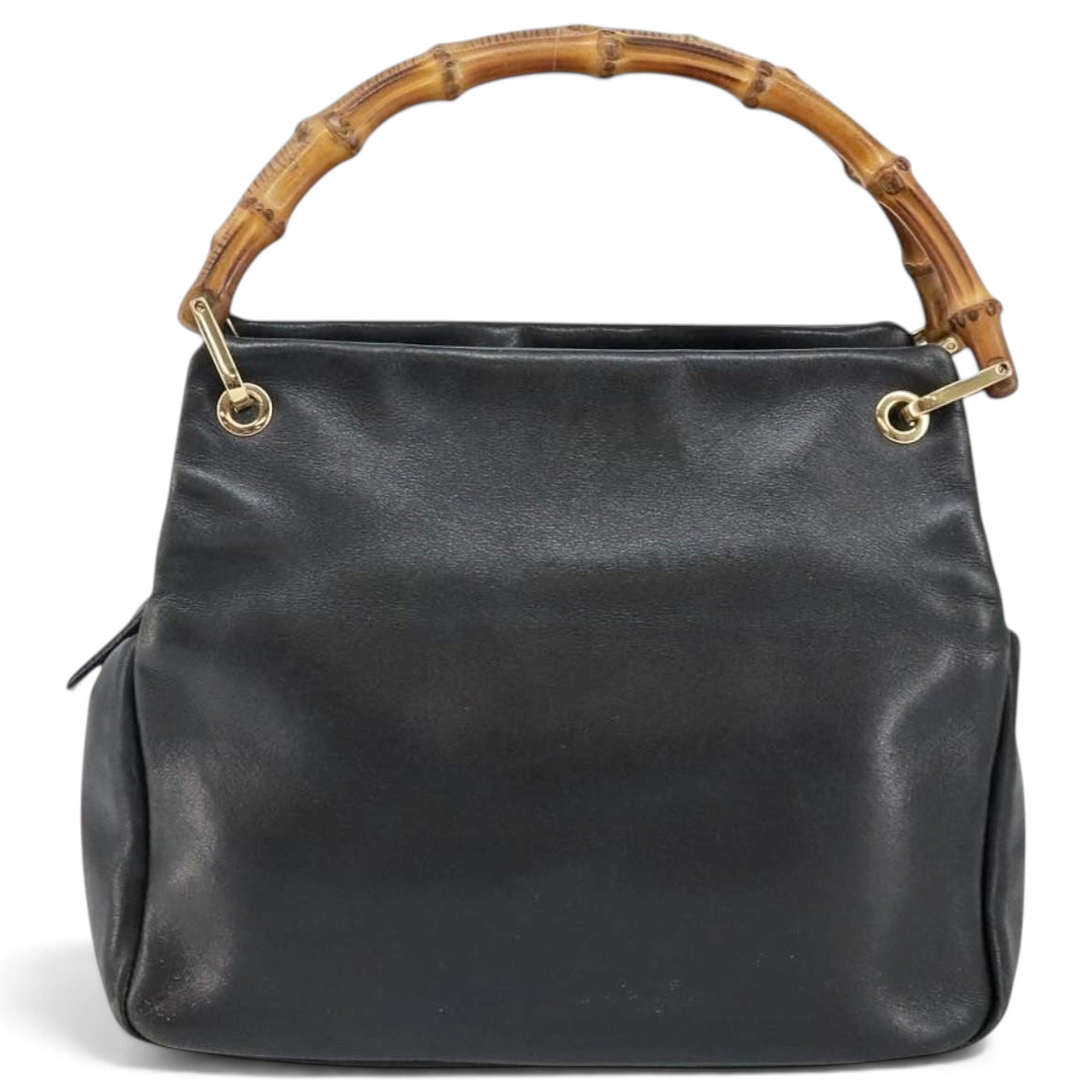 Bamboo leather handbag