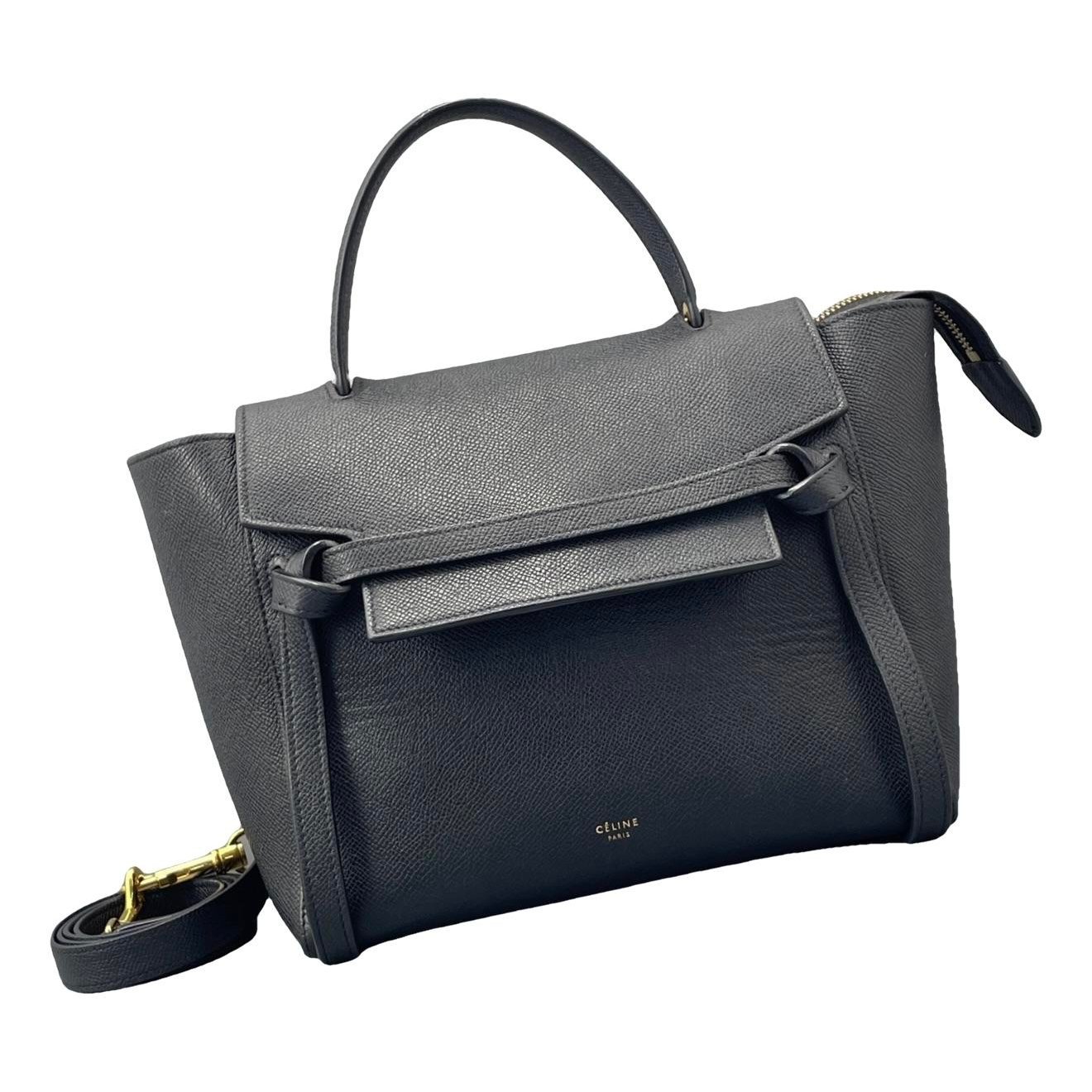 Belt leather handbag