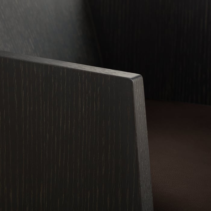 Ébène Reeditions J.-m. Frank Par Hermès Chair With Armrests