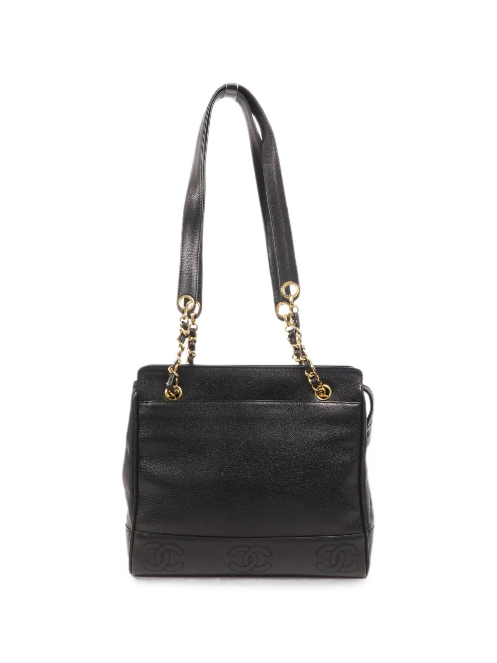 CC leather tote bag