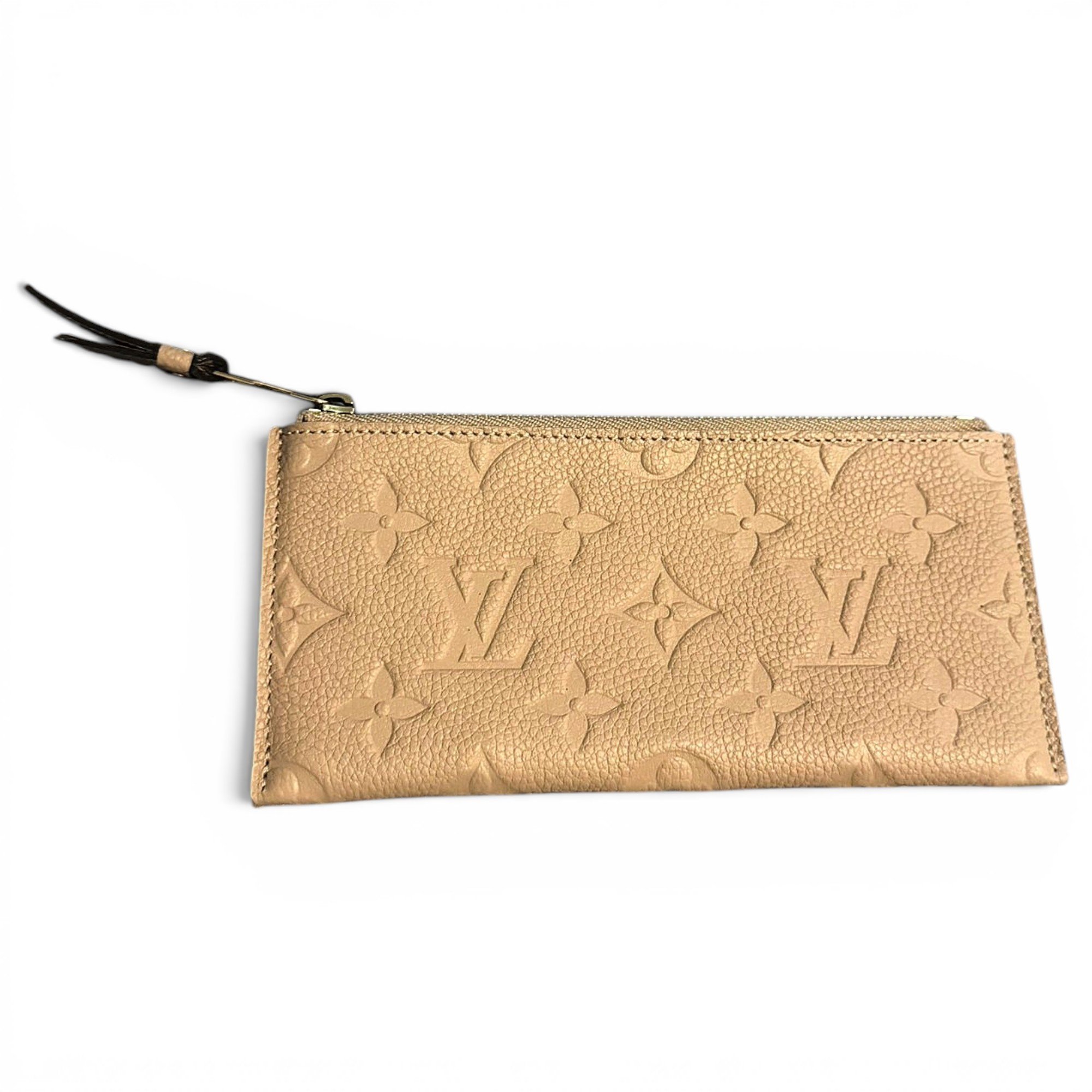 Leather clutch bag