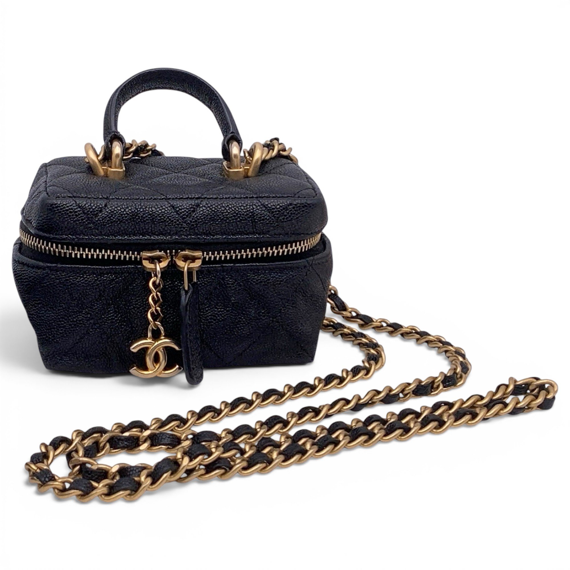 Trendy CC Vanity leather mini bag