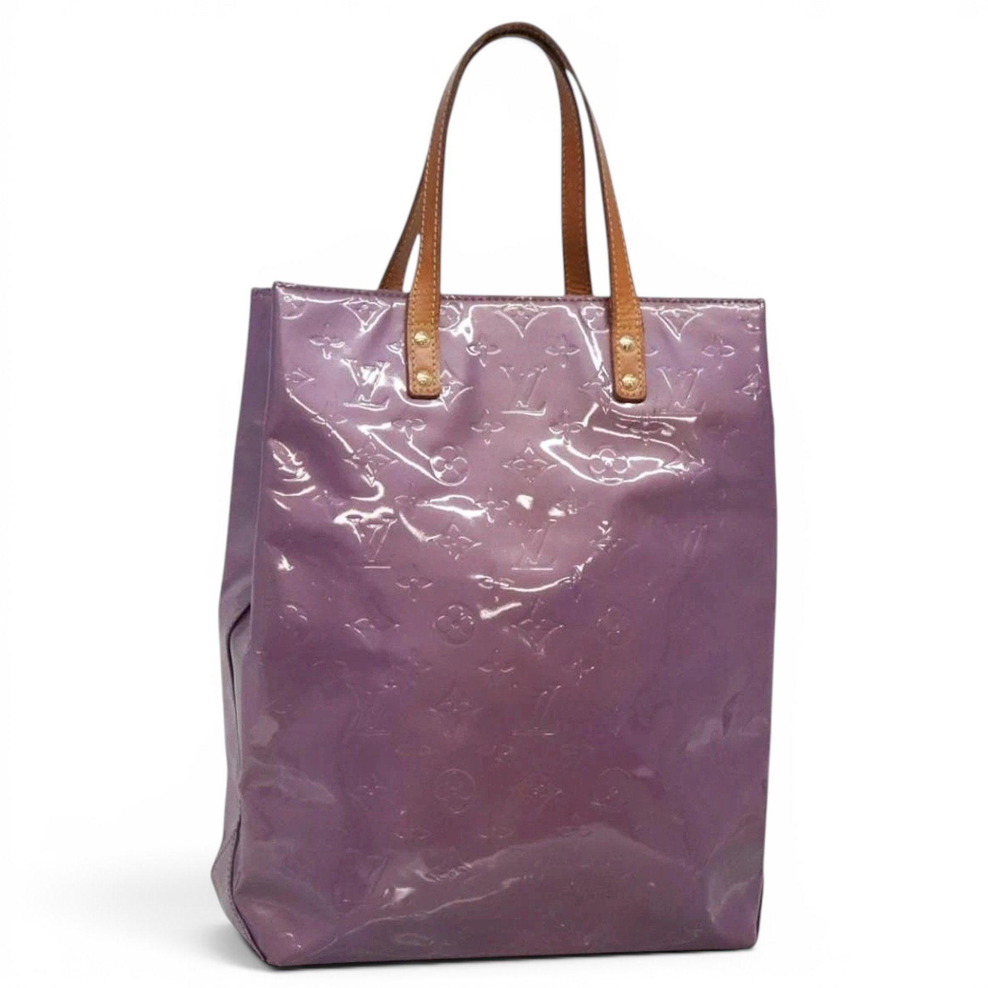 Patent leather handbag
