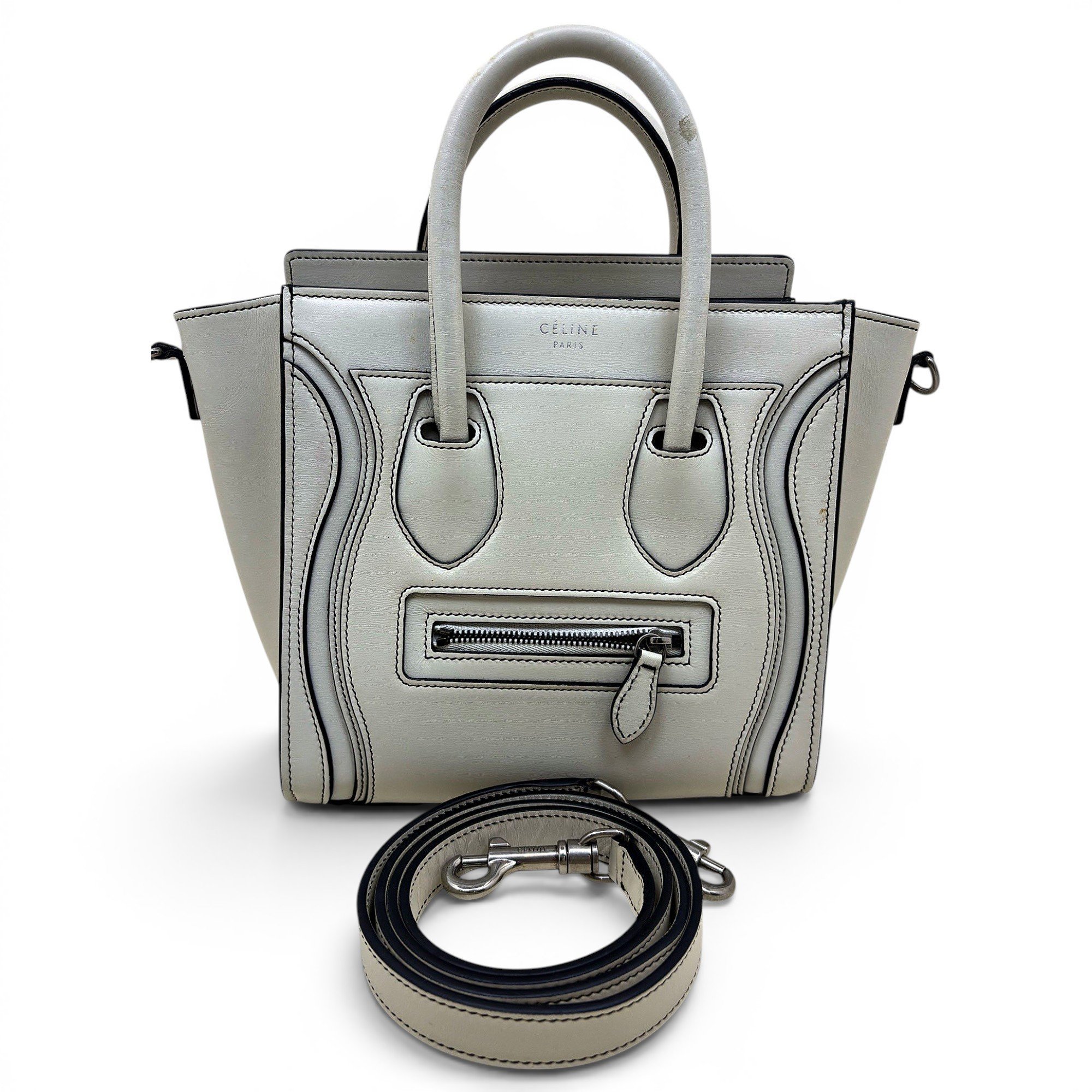 Luggage leather handbag