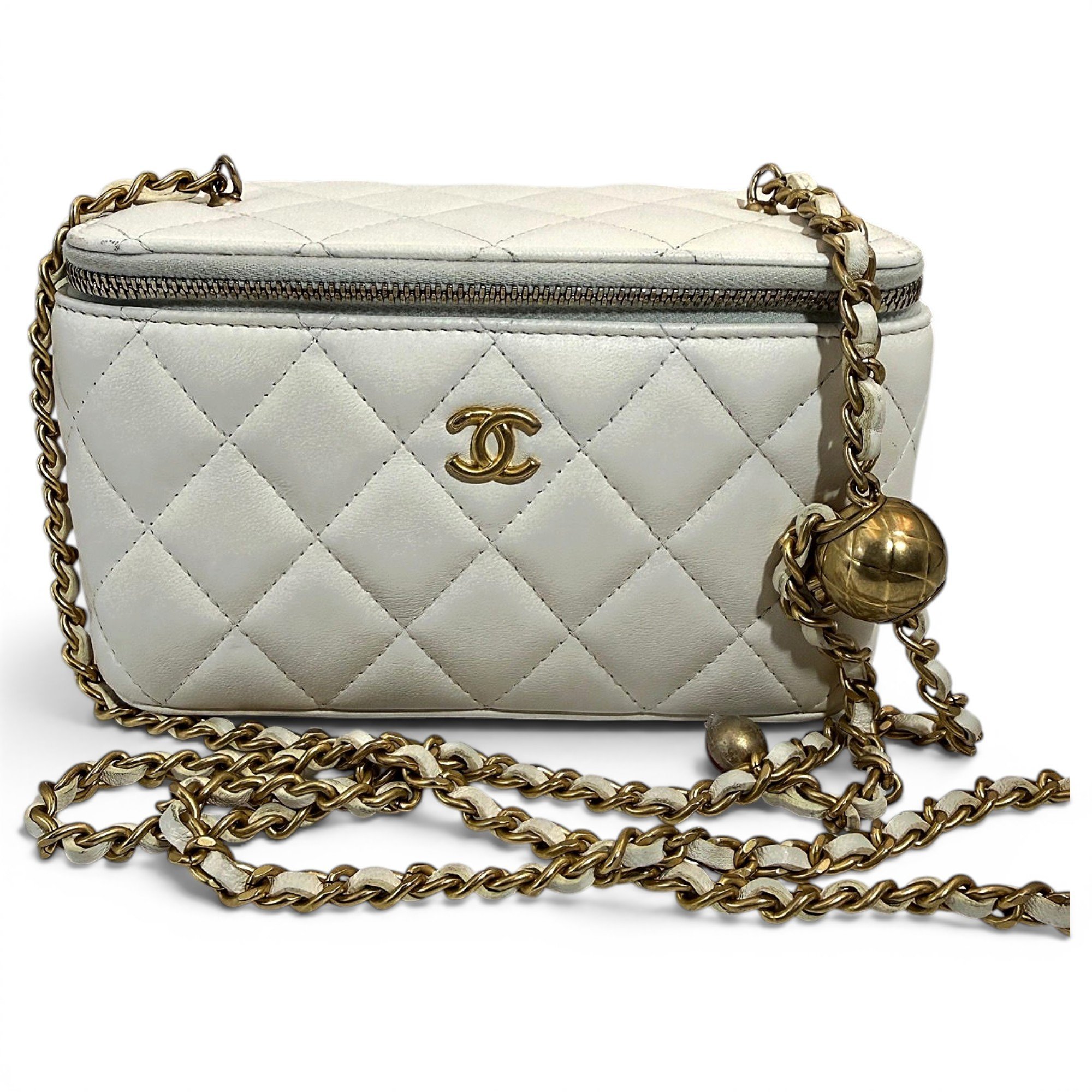 Trendy CC Vanity leather handbag