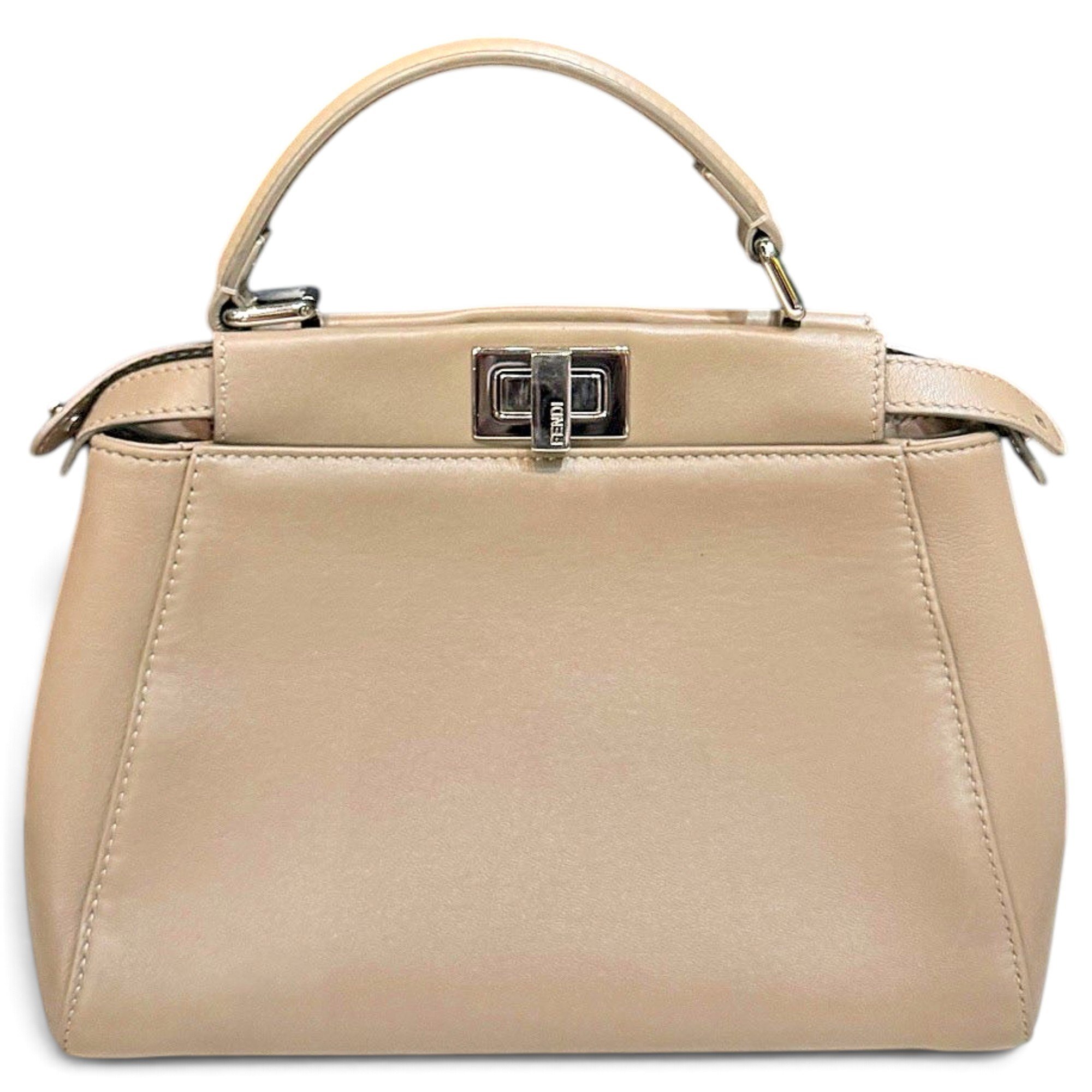 Peekaboo leather handbag