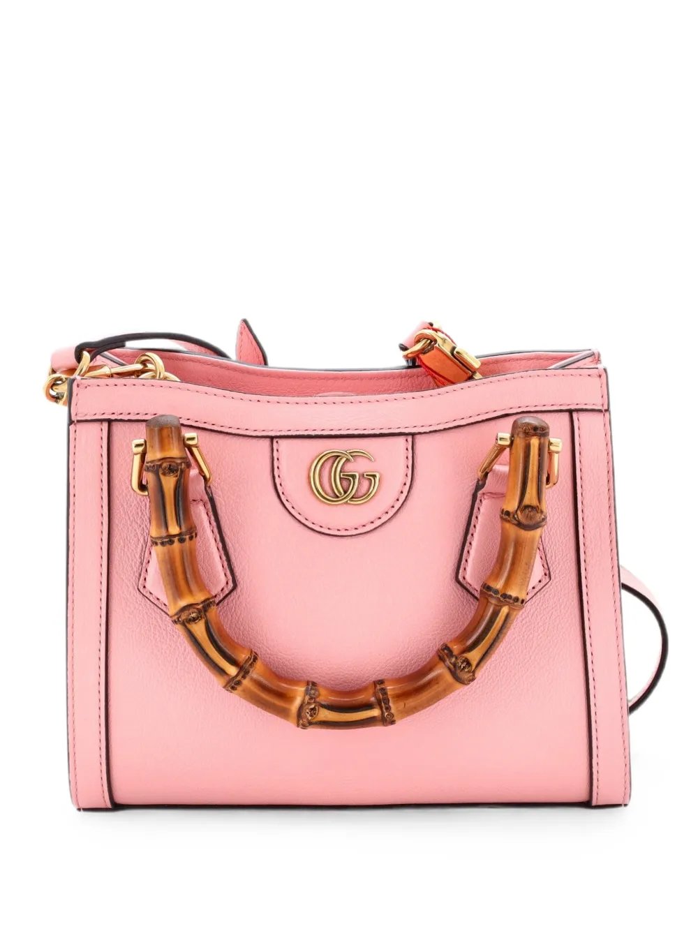 Diana NM Bamboo Handle Tote Leather Mini crossbody bag