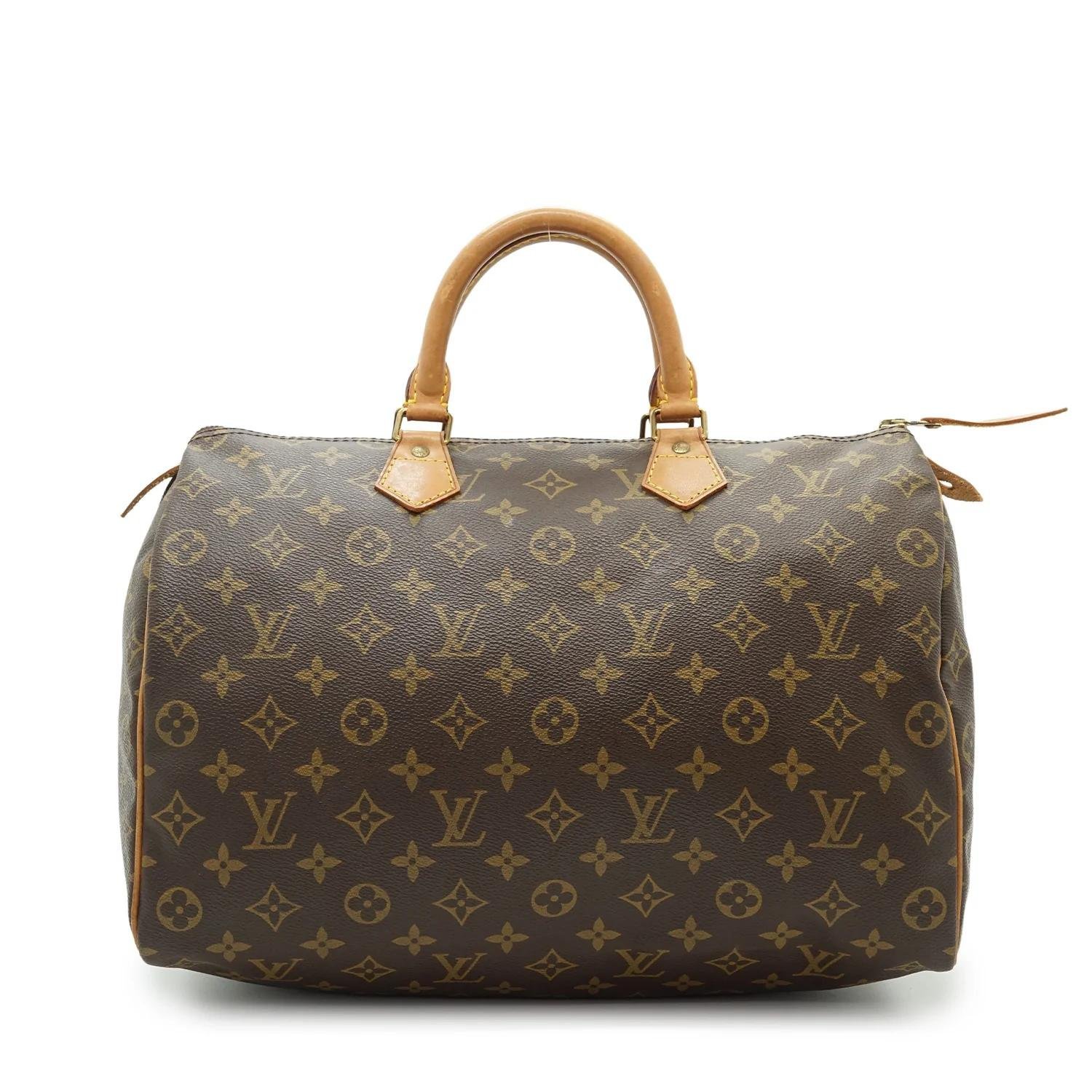 Speedy leather handbag