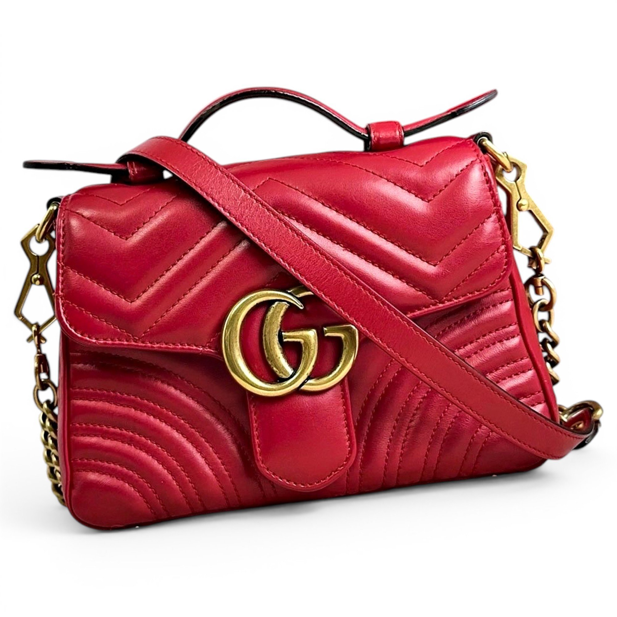 GG Marmont Flap leather handbag