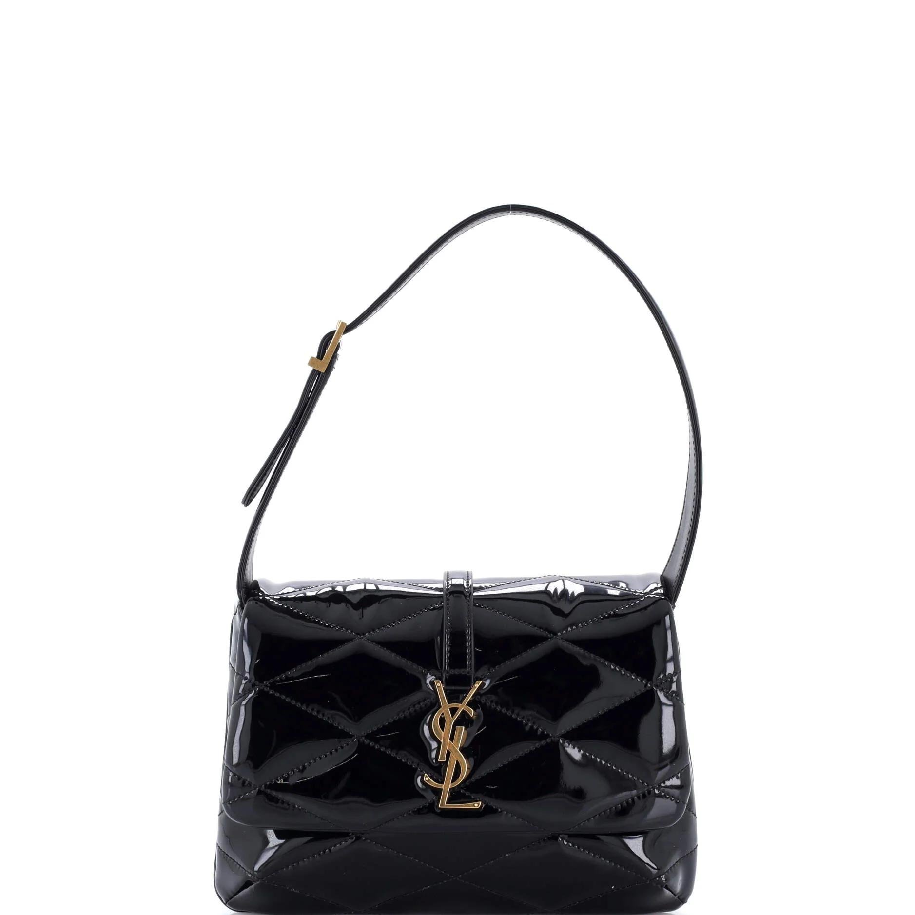 Patent leather handbag