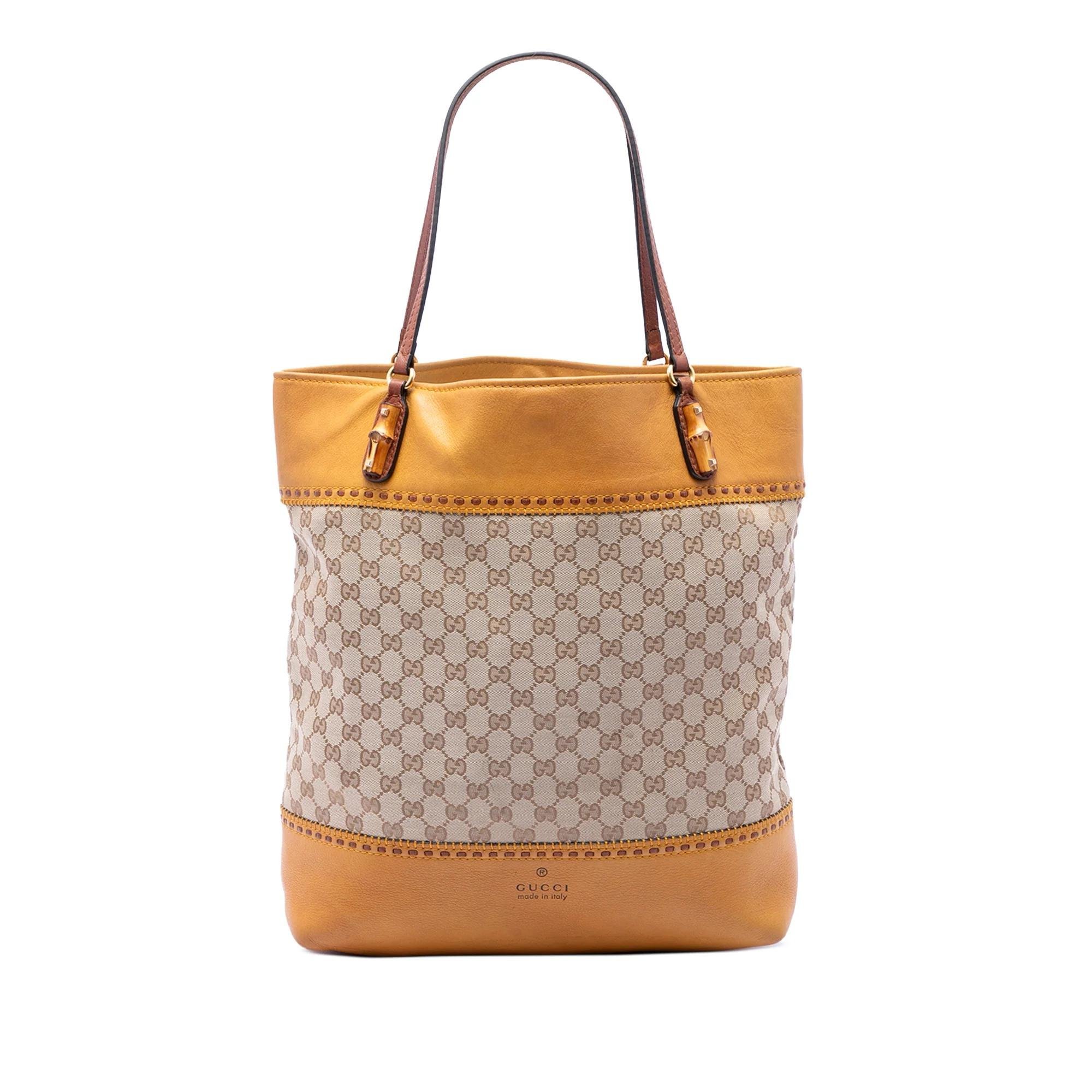 Bamboo leather tote