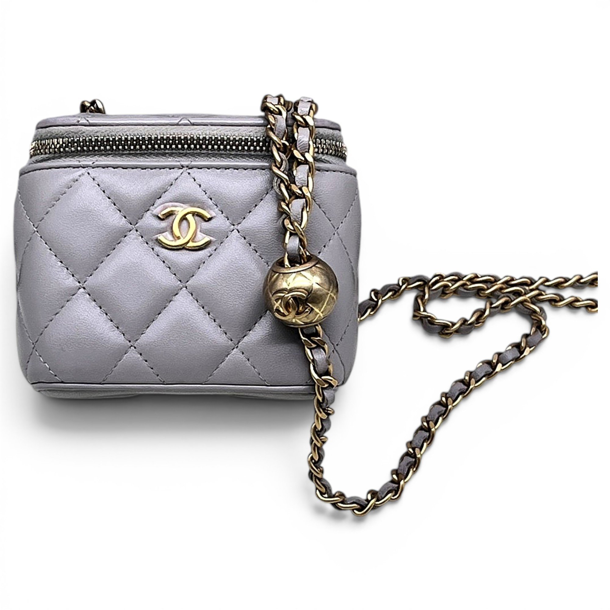 Trendy CC Vanity leather handbag