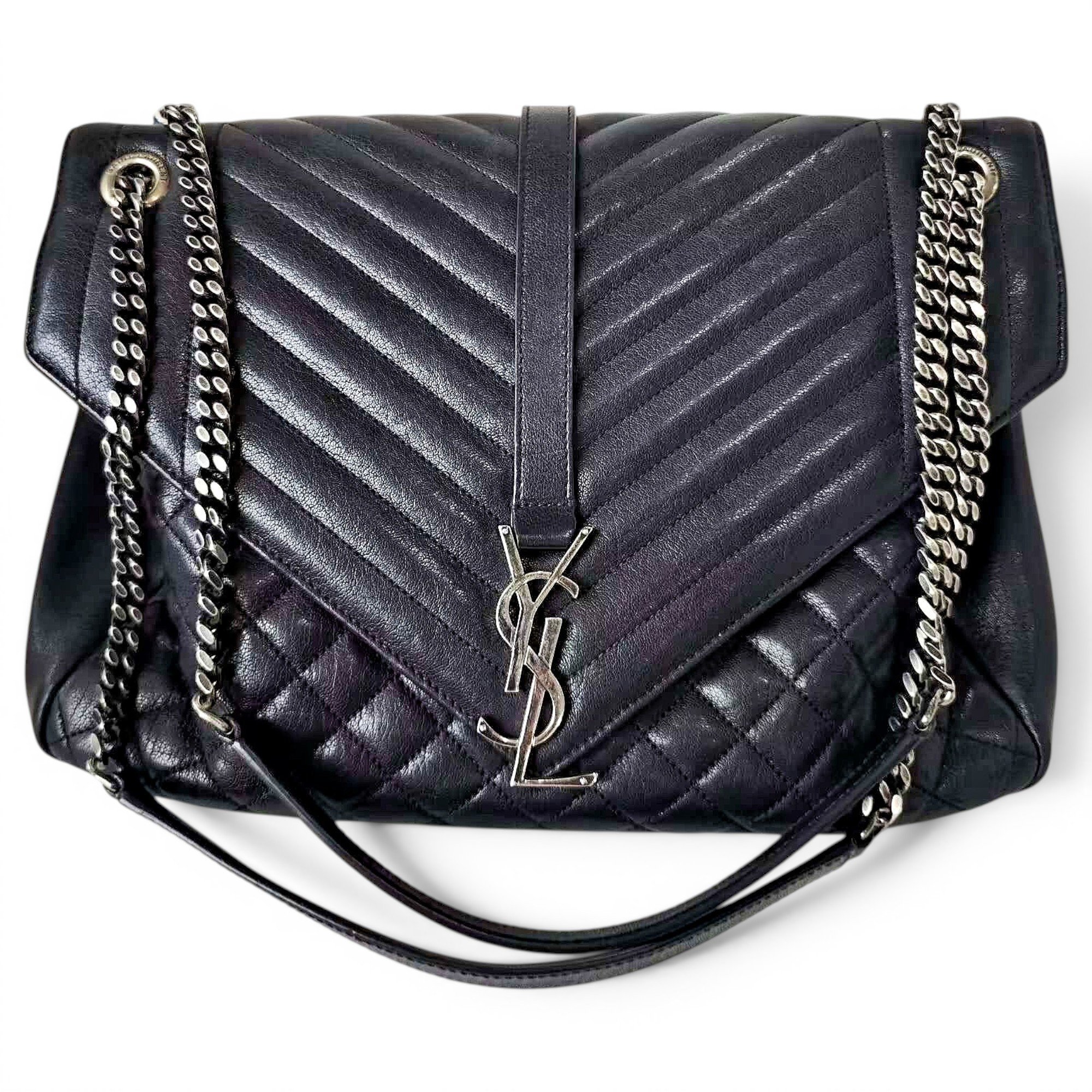 Baby monogramme leather handbag