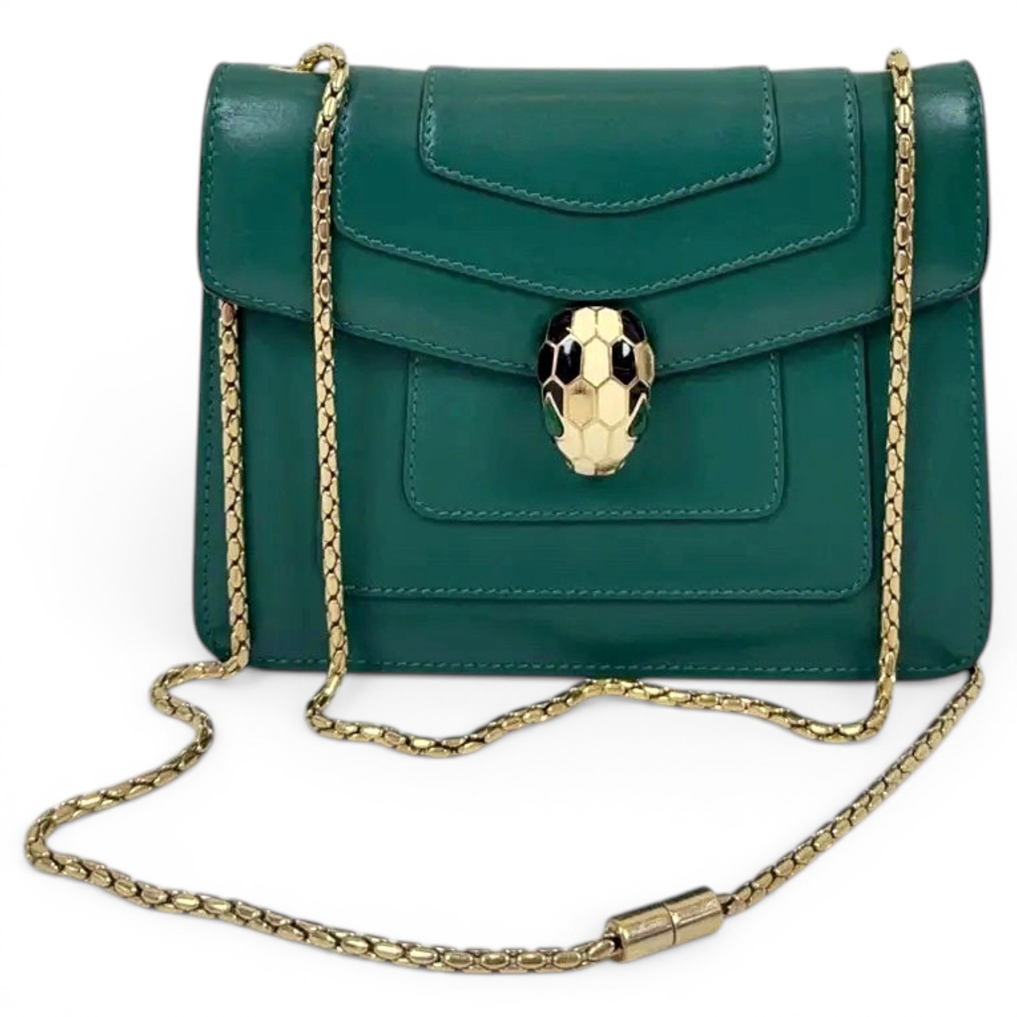 Serpenti leather crossbody bag