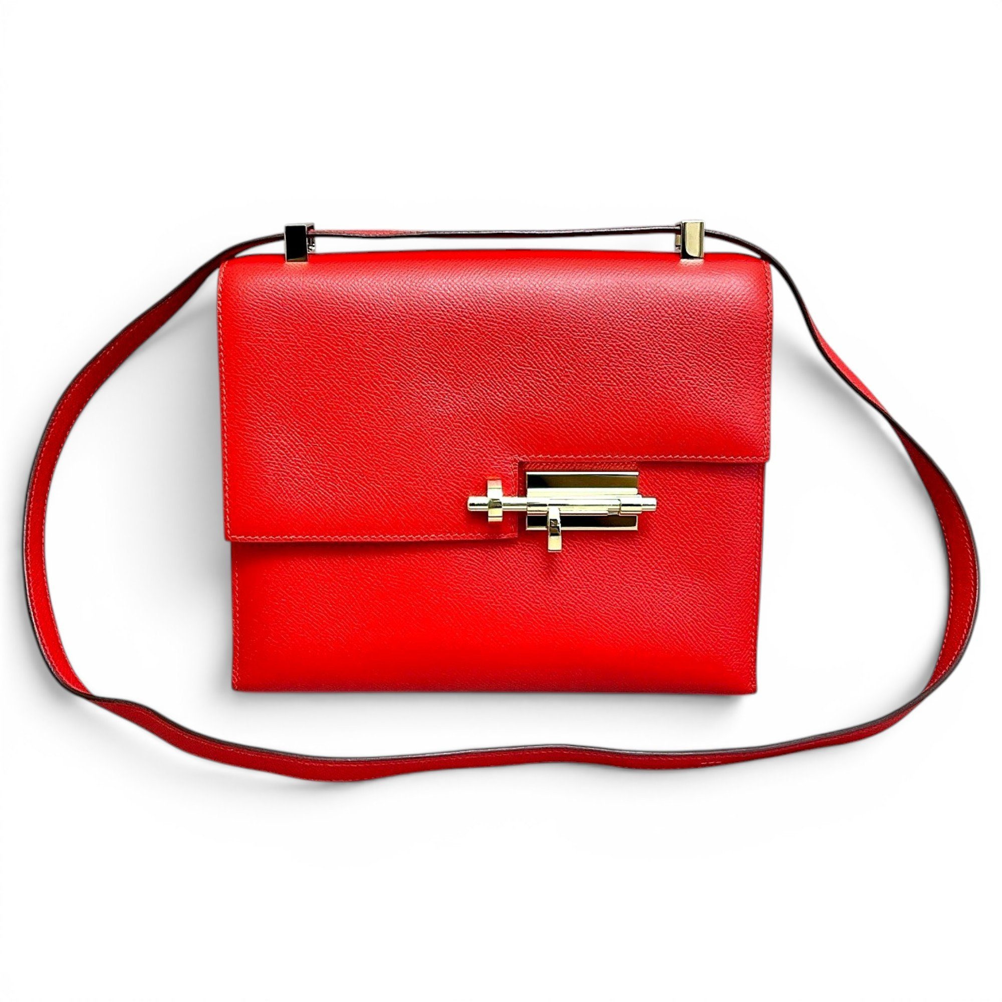Verrou leather handbag