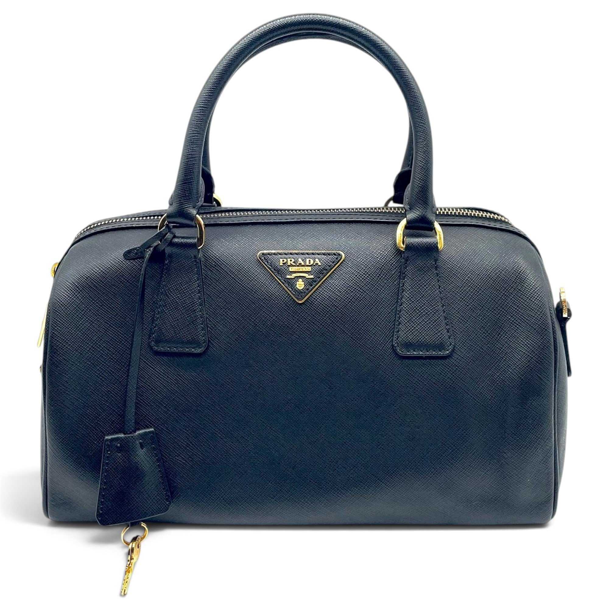 Prada Bowling leather handbag