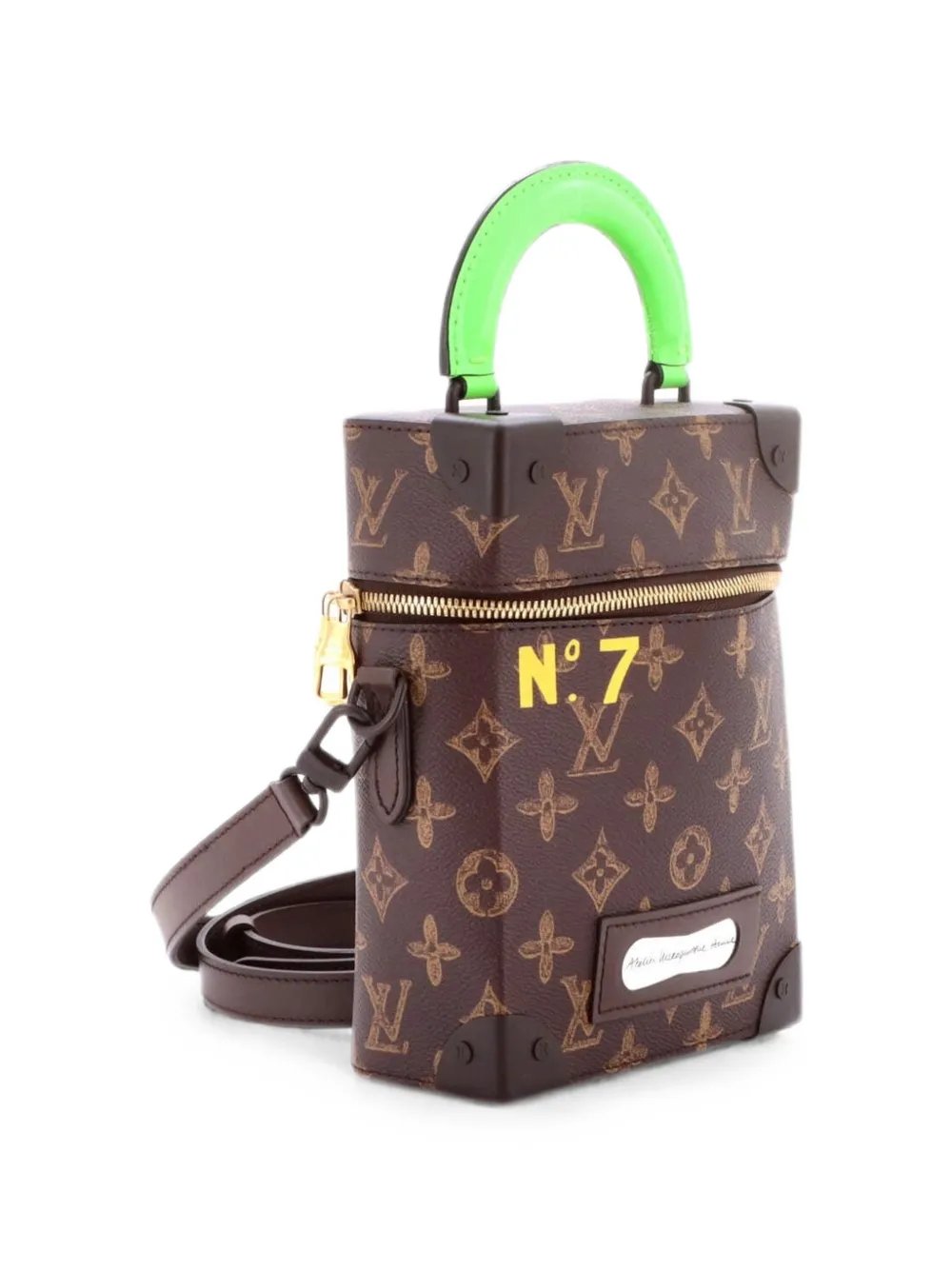 Vertical Box Trunk Bag No.7 Trunk L'Oeil Vintage Monogram Canvas crossbody bag