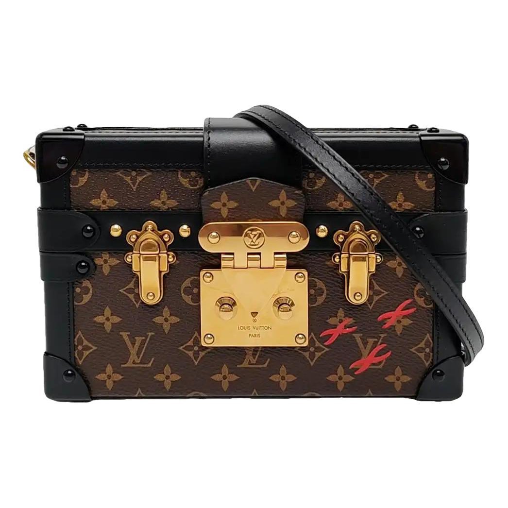 Petite Malle leather crossbody bag