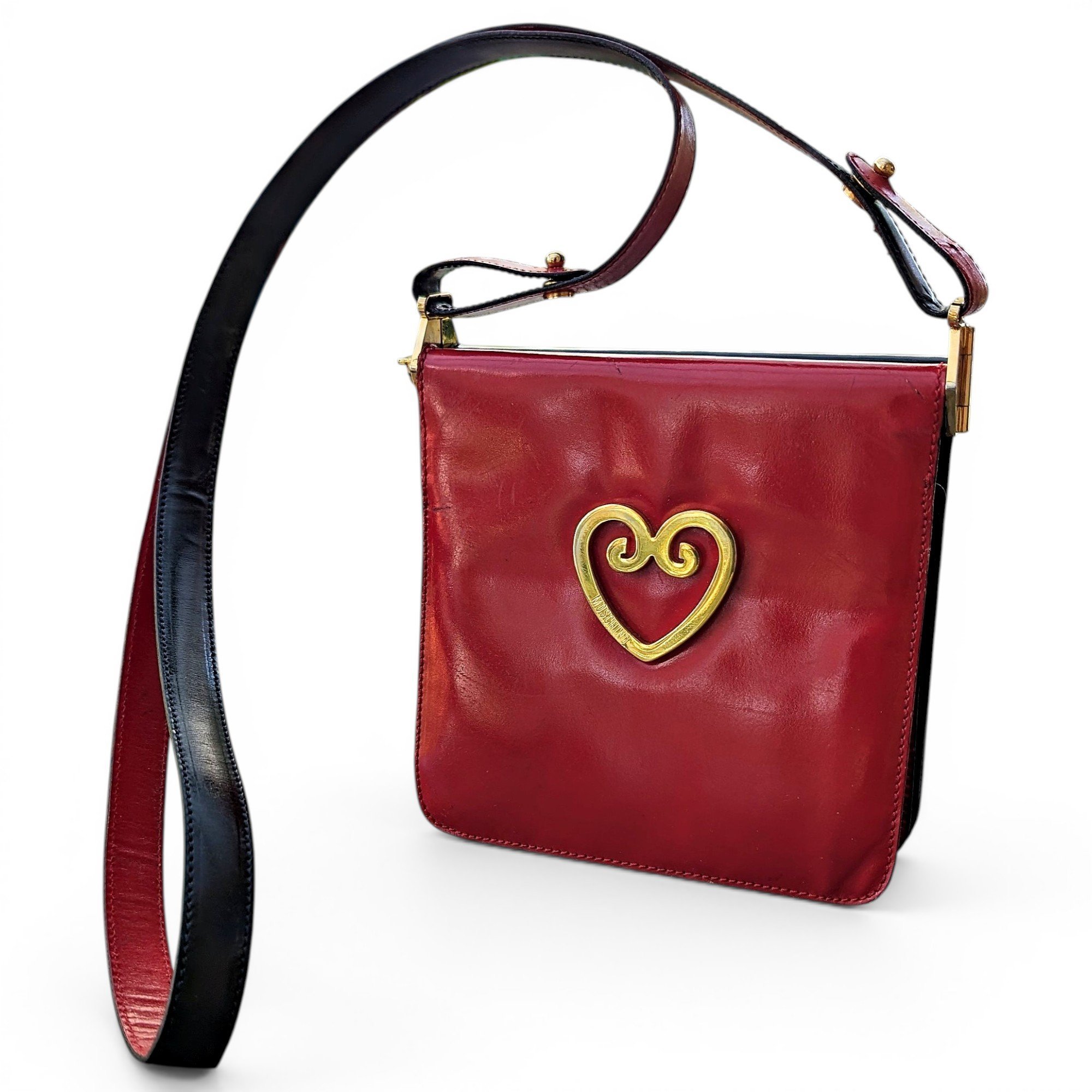 Patent leather crossbody bag