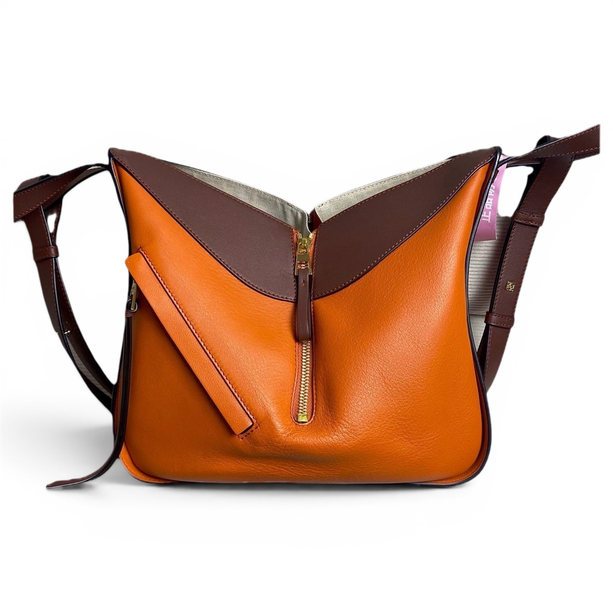 Hammock leather handbag