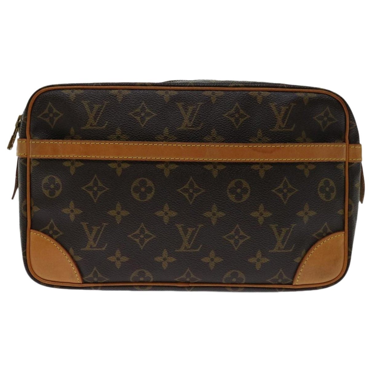 Leather clutch bag