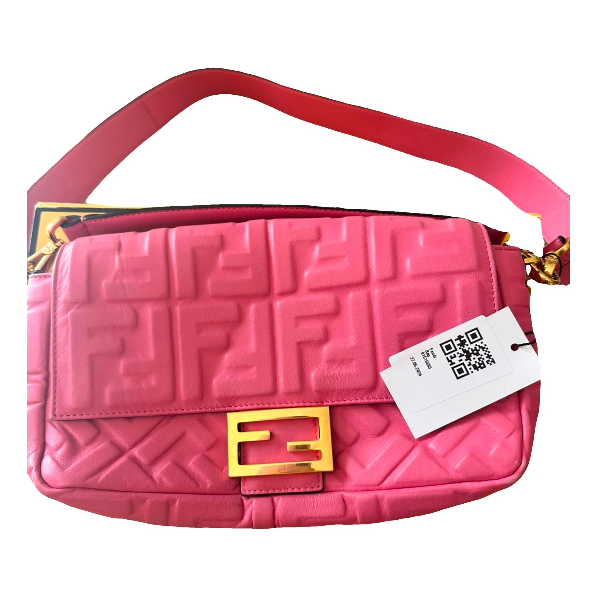 Baguette leather handbag