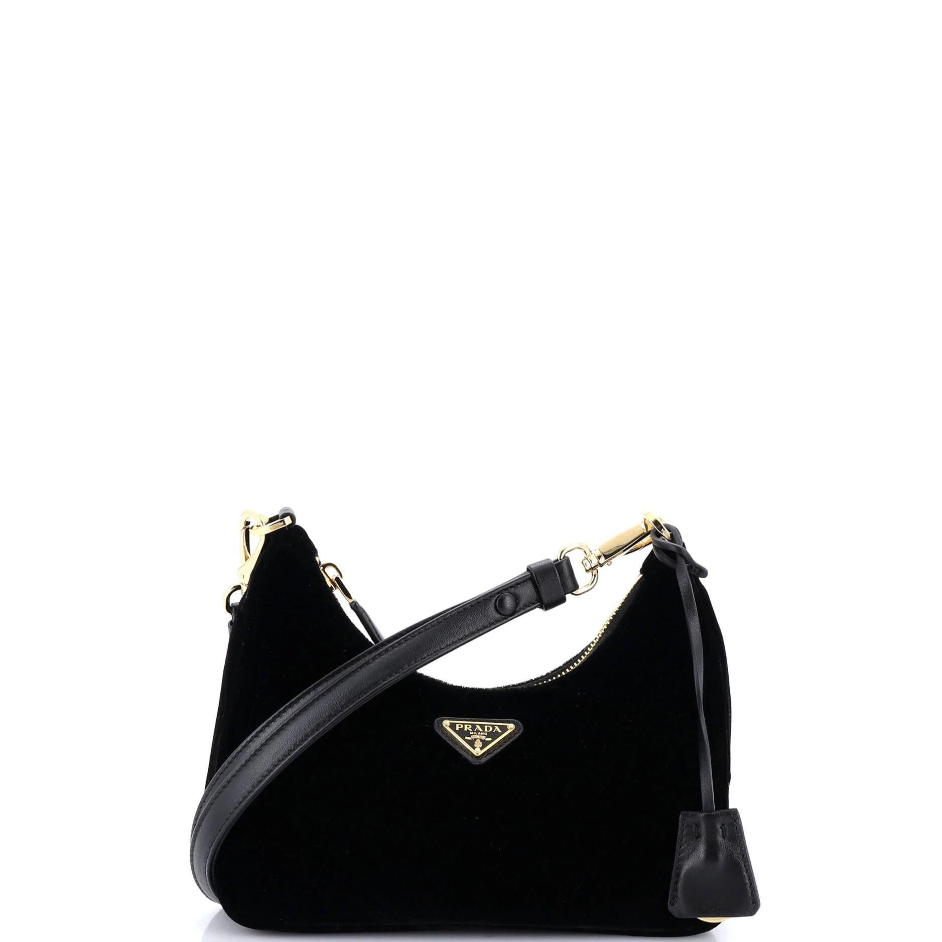 Velvet handbag