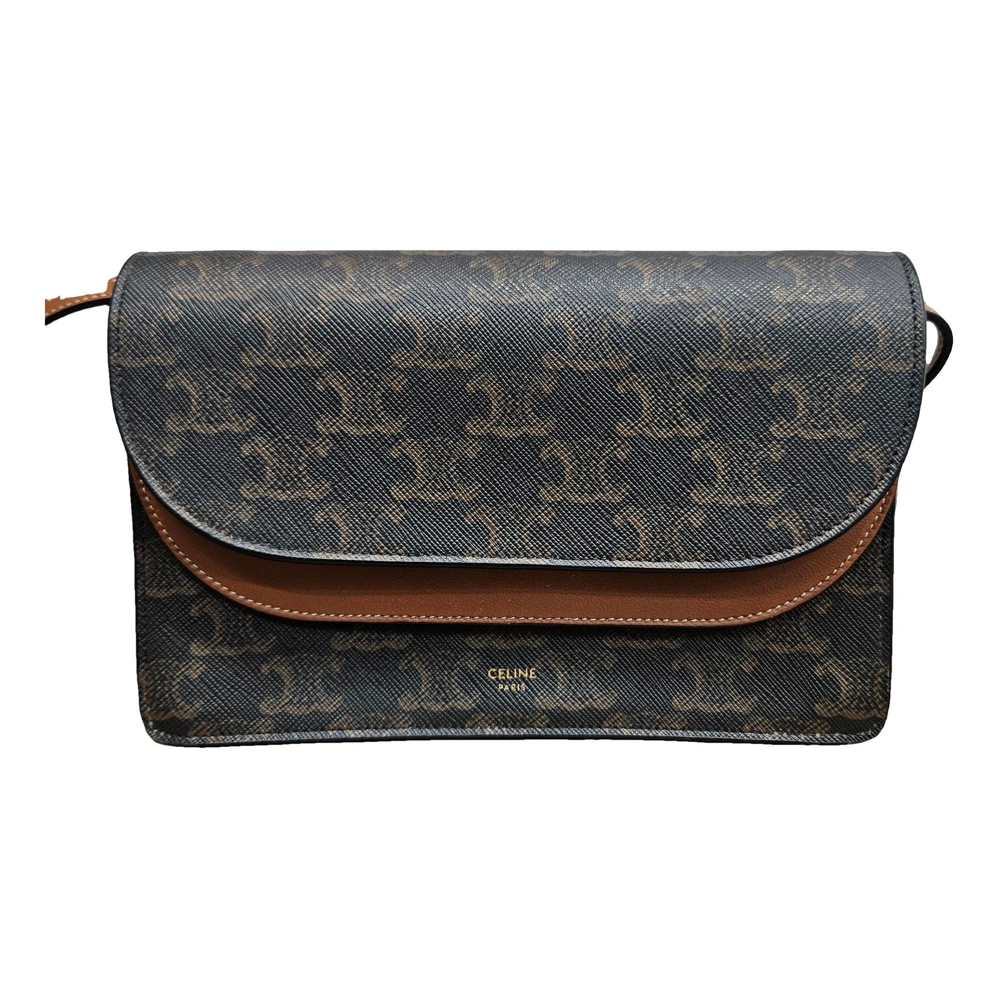 Triomphe leather handbag
