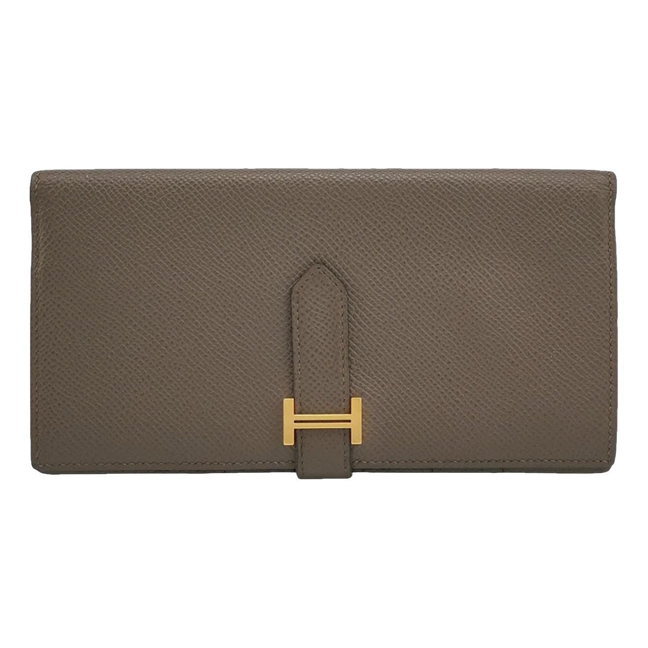 Leather clutch bag
