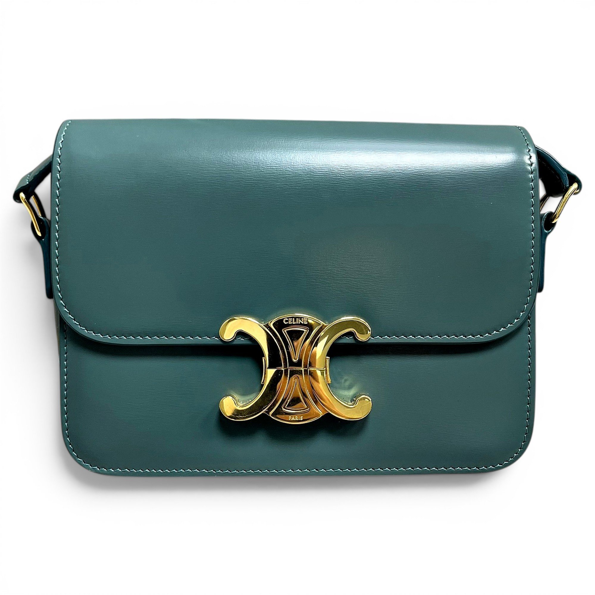 Triomphe leather handbag