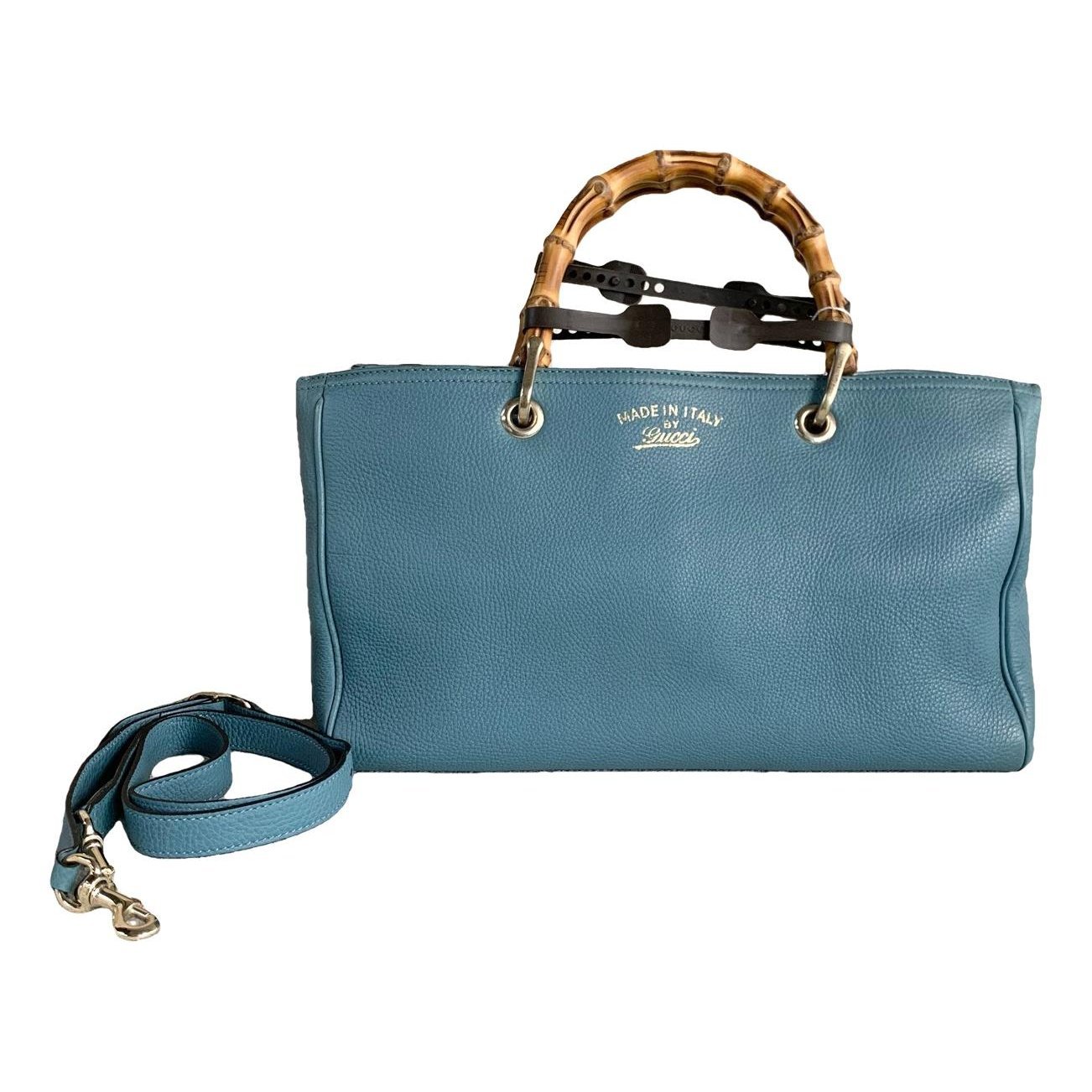 Bamboo Shopper leather handbag
