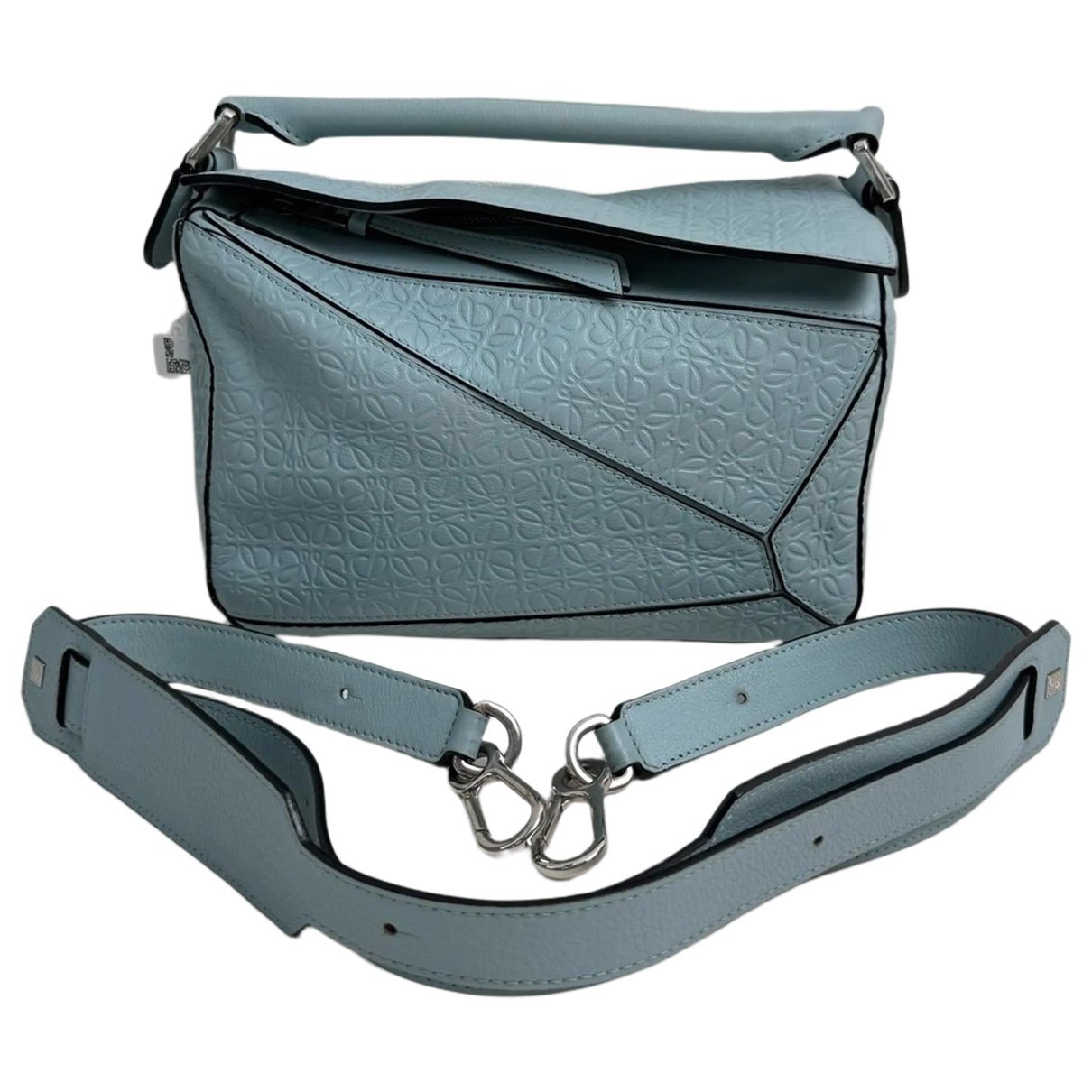 Puzzle leather handbag