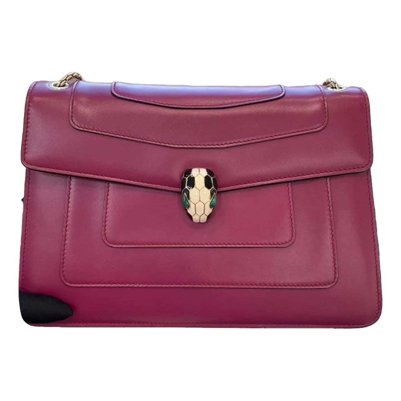 Serpenti leather handbag