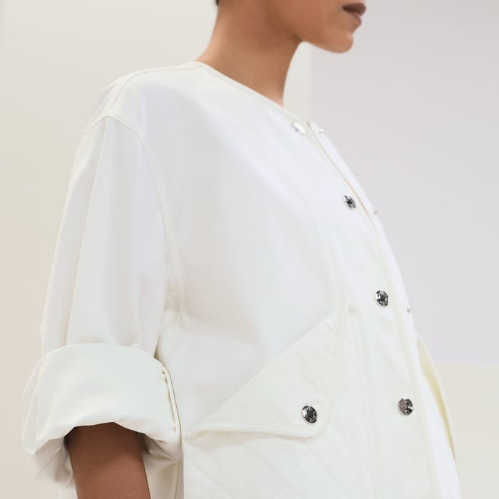 Blanc Naturel Jacket With Equestrian Details
