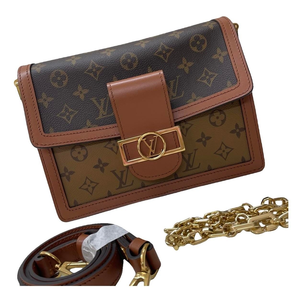 Dauphine leather handbag