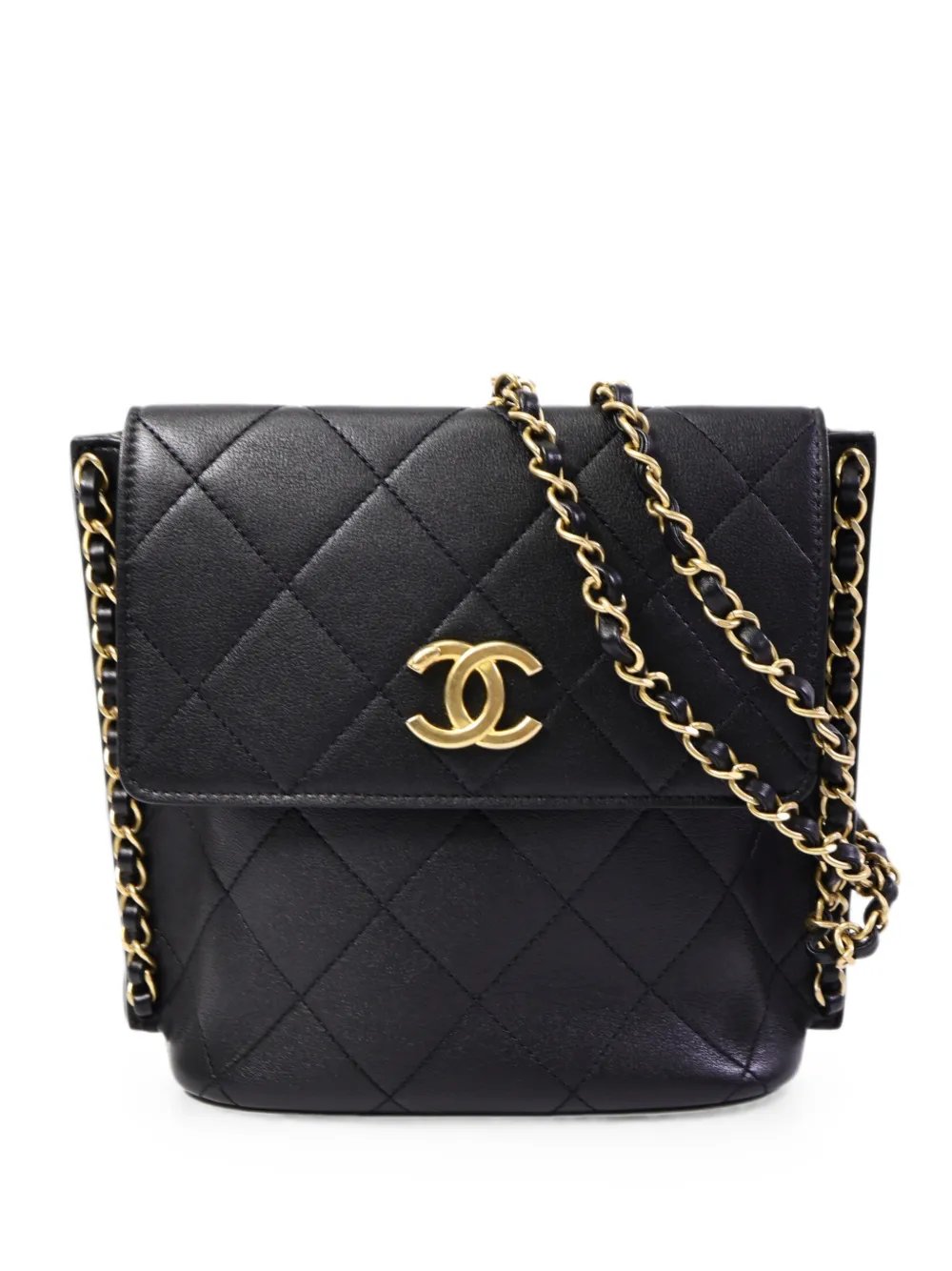 CC turn-lock shoulder bag
