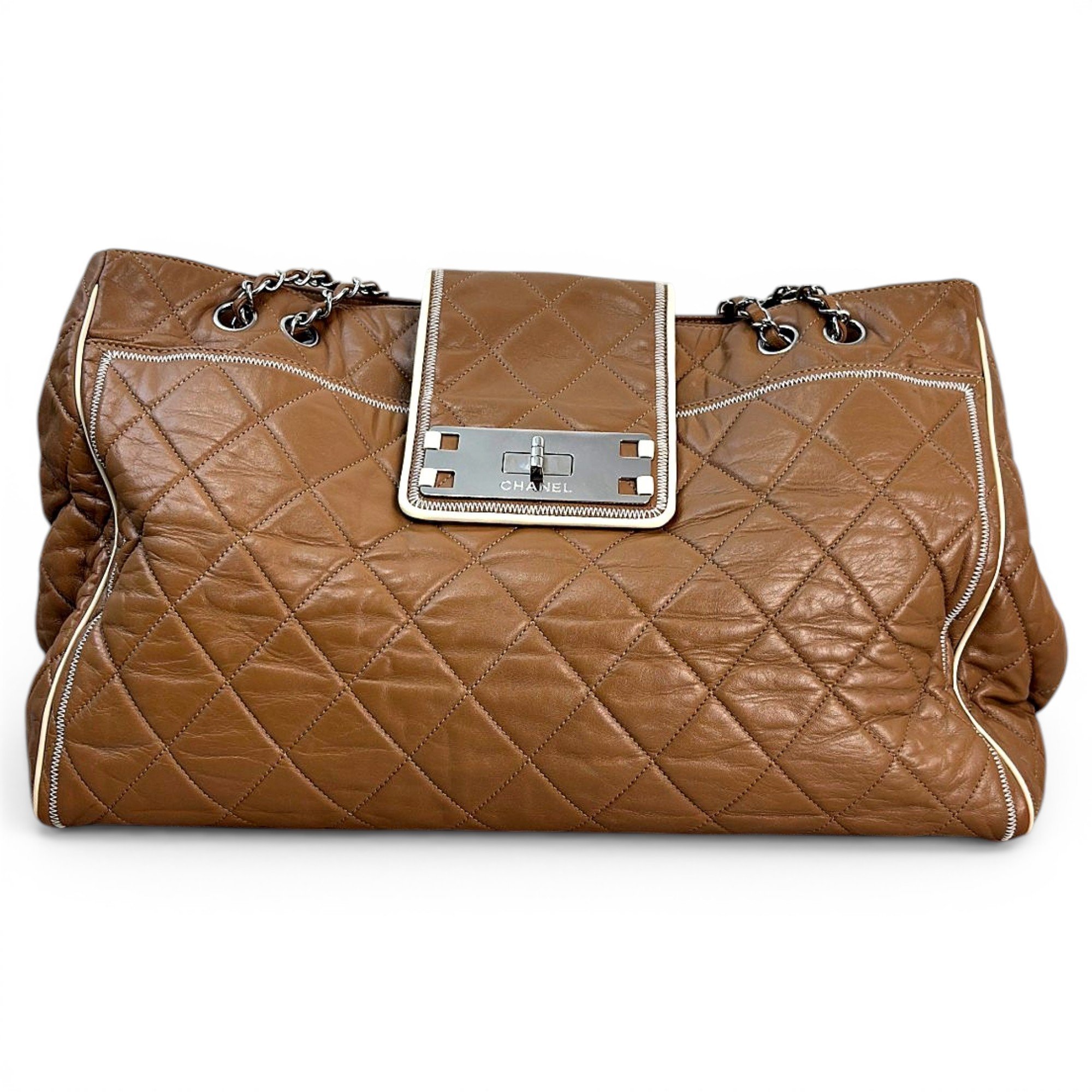 Grand shopping leather tote