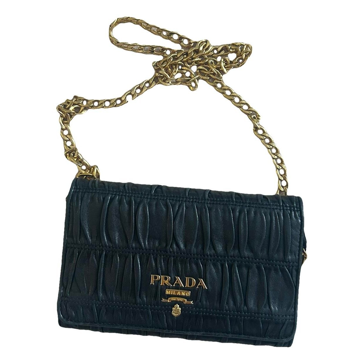 Diagramme leather clutch bag